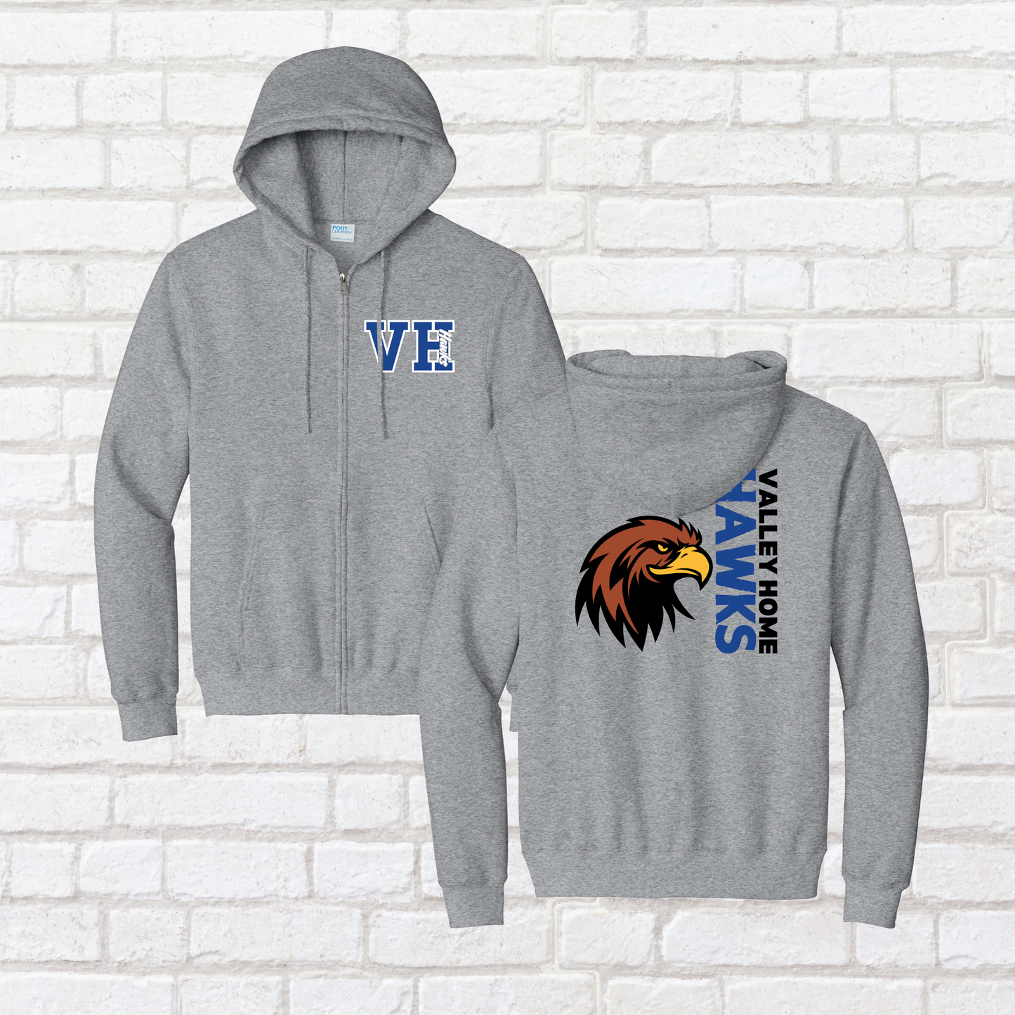 LC 1/Logo 4 Valley Home Zip Up Hoodie