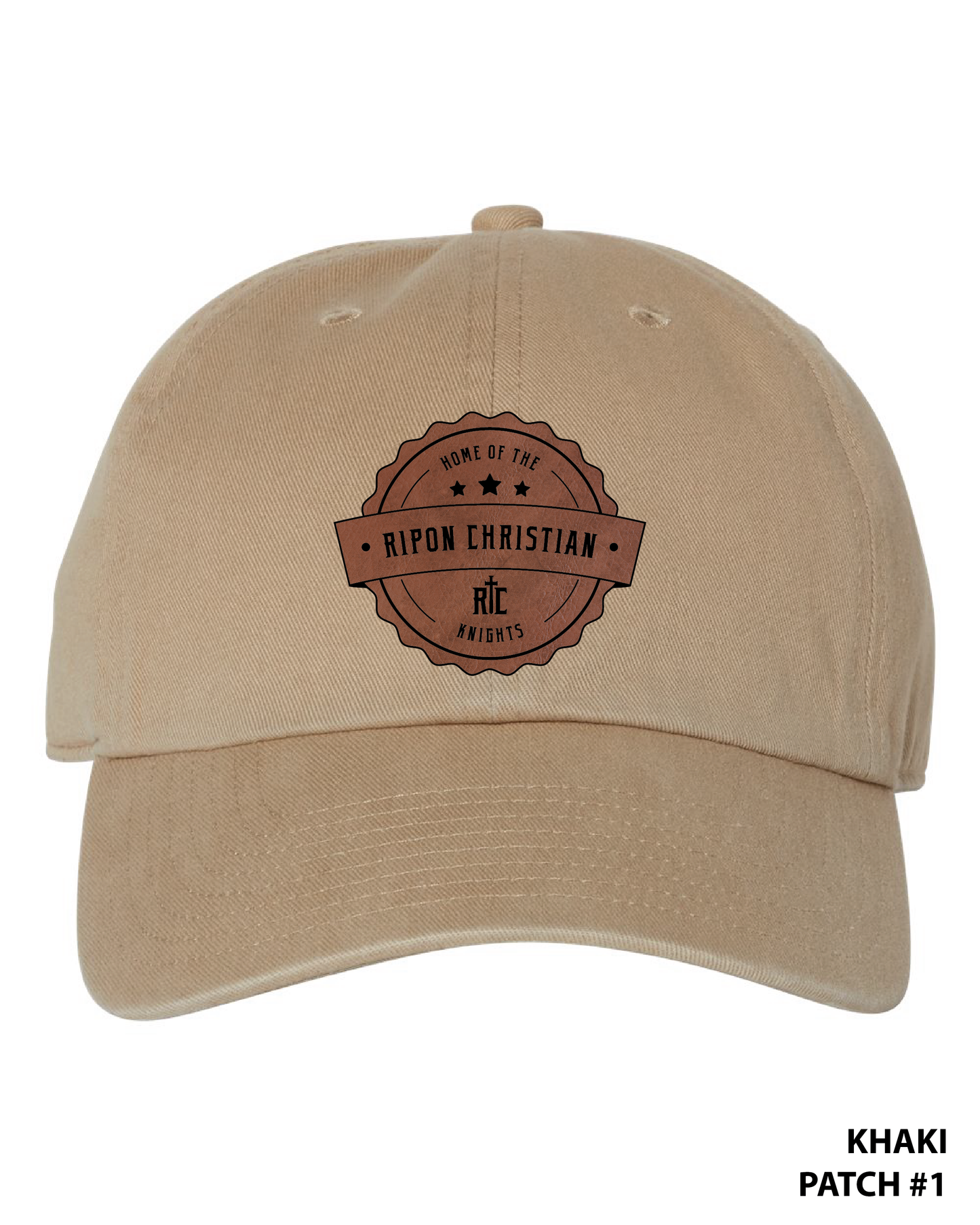 Customizable Twill Leather Patch Hat