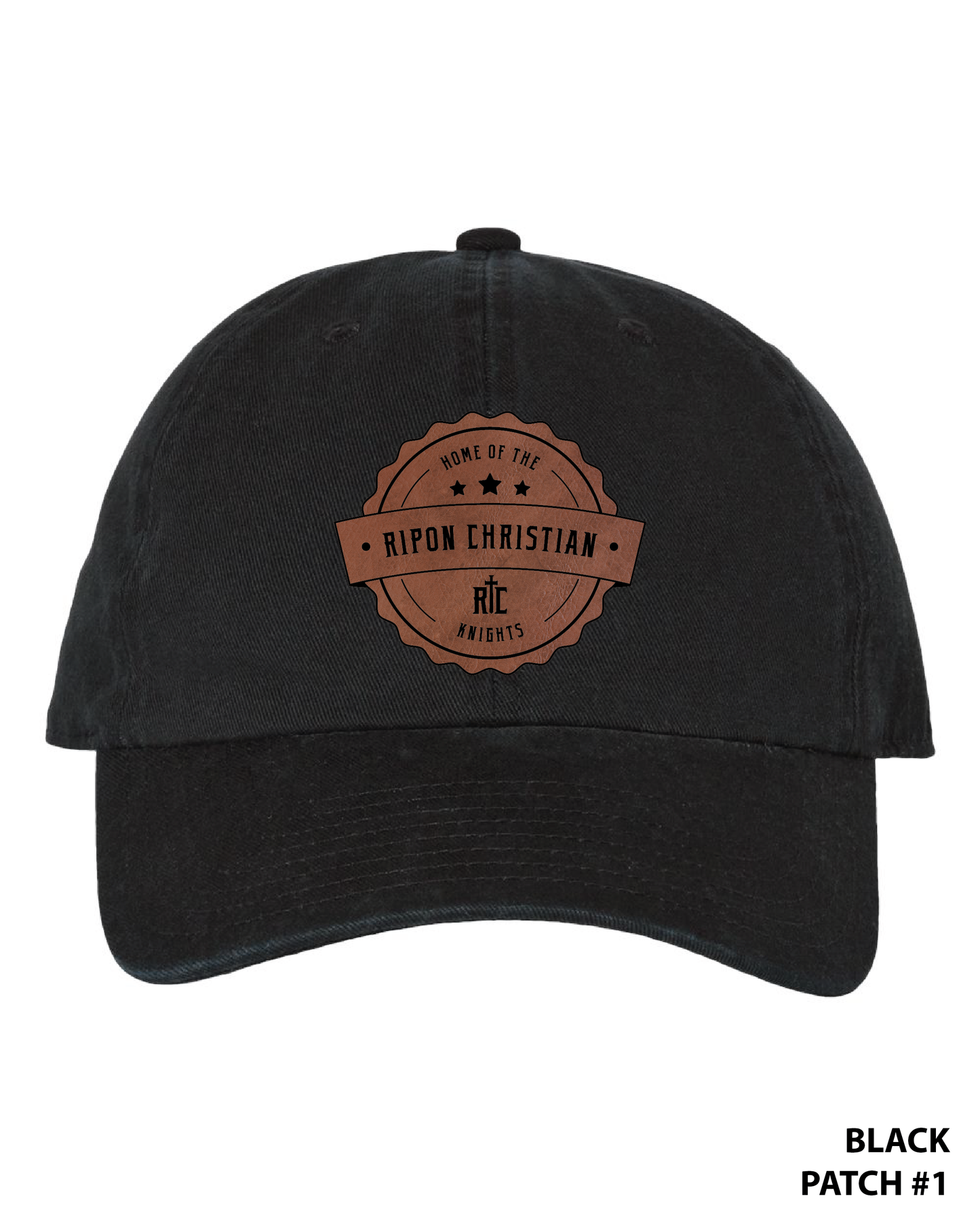 Customizable Twill Leather Patch Hat