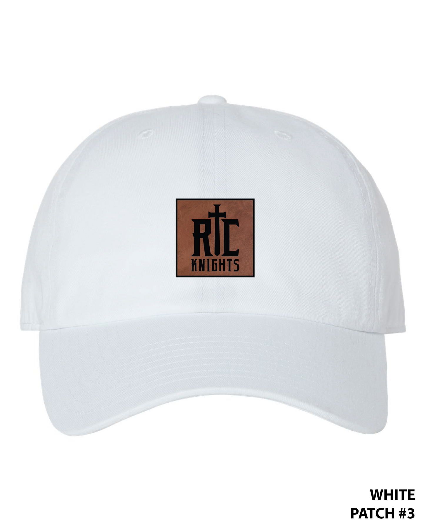 Customizable Twill Leather Patch Hat