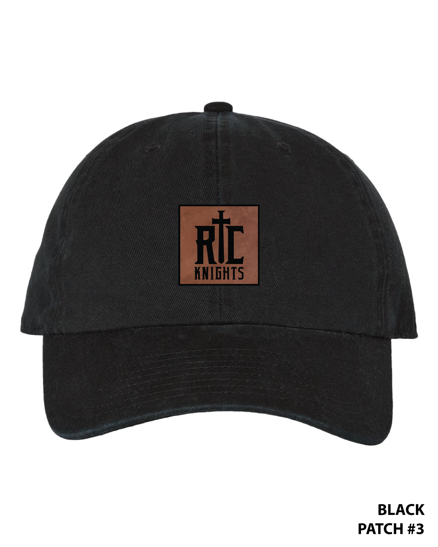 Customizable Twill Leather Patch Hat