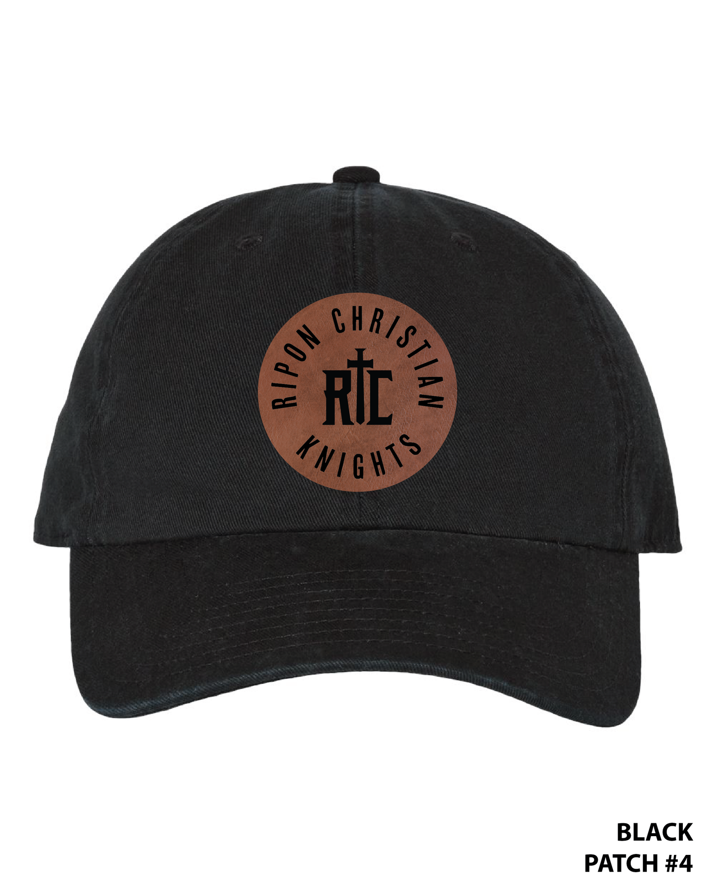 Customizable Twill Leather Patch Hat