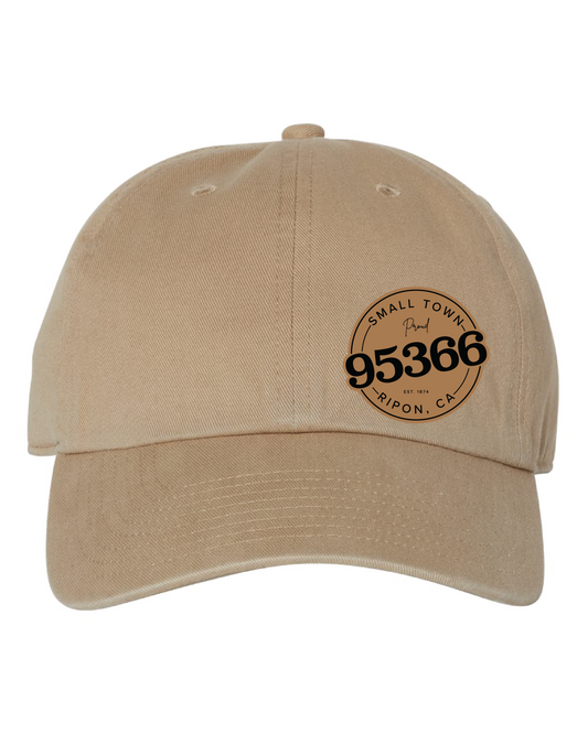 Ladies Leather Patch Hat