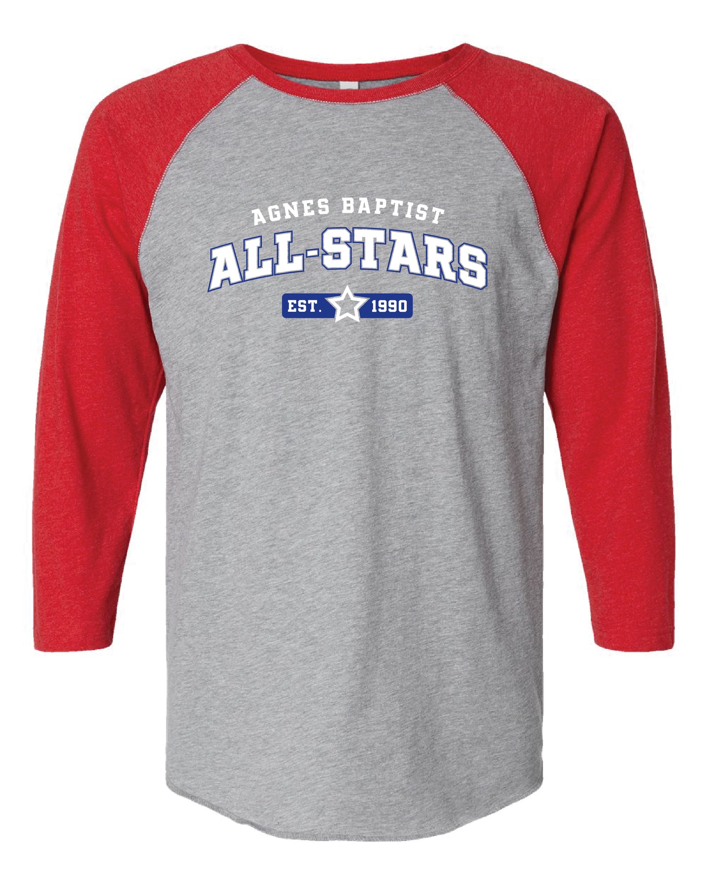 AB Baseball Style Tee (choose your logo)