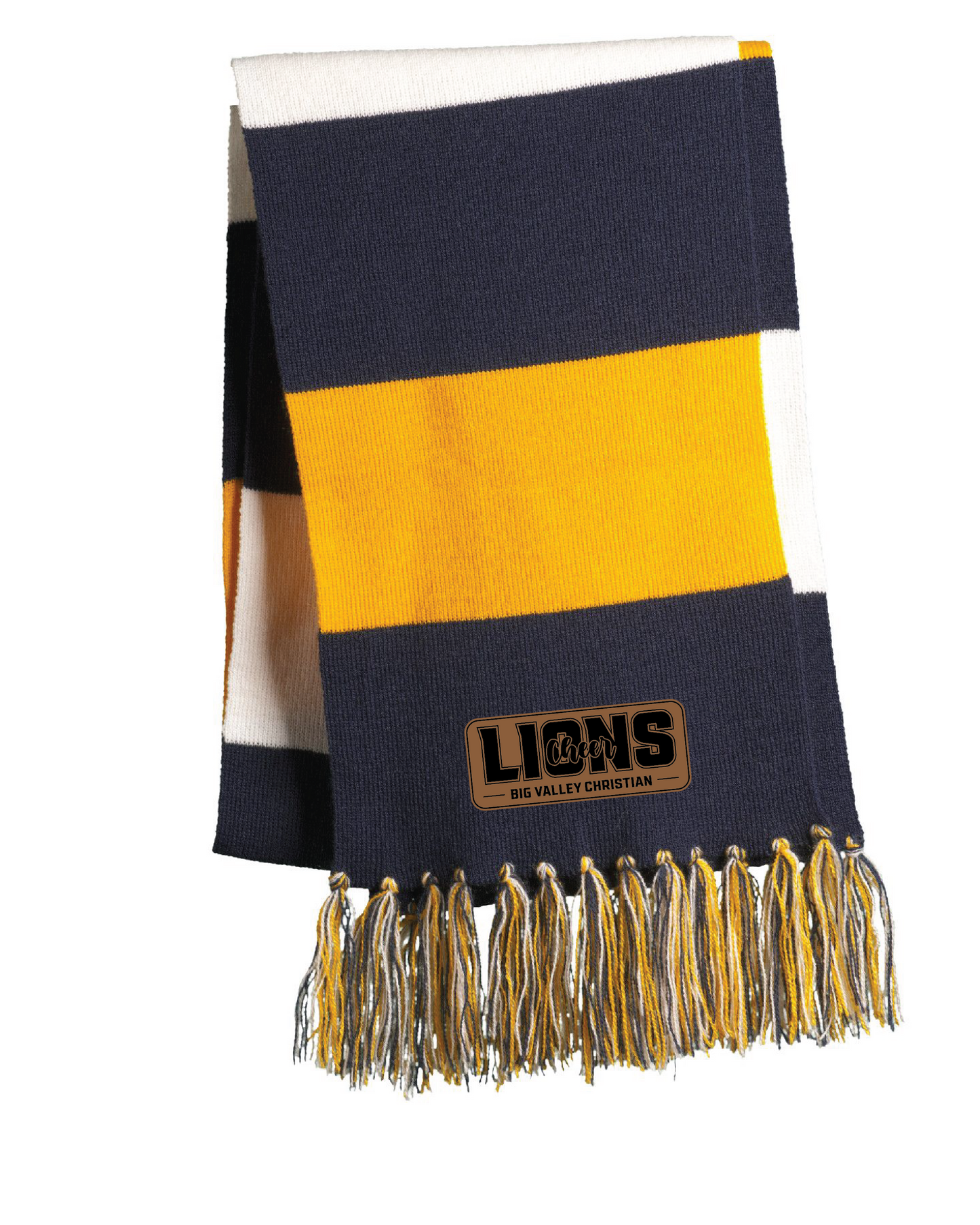 *CLEARANCE 1 AVAILABLE* Leather Patch Scarf