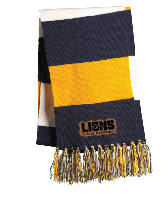 *CLEARANCE 1 AVAILABLE* Leather Patch Scarf