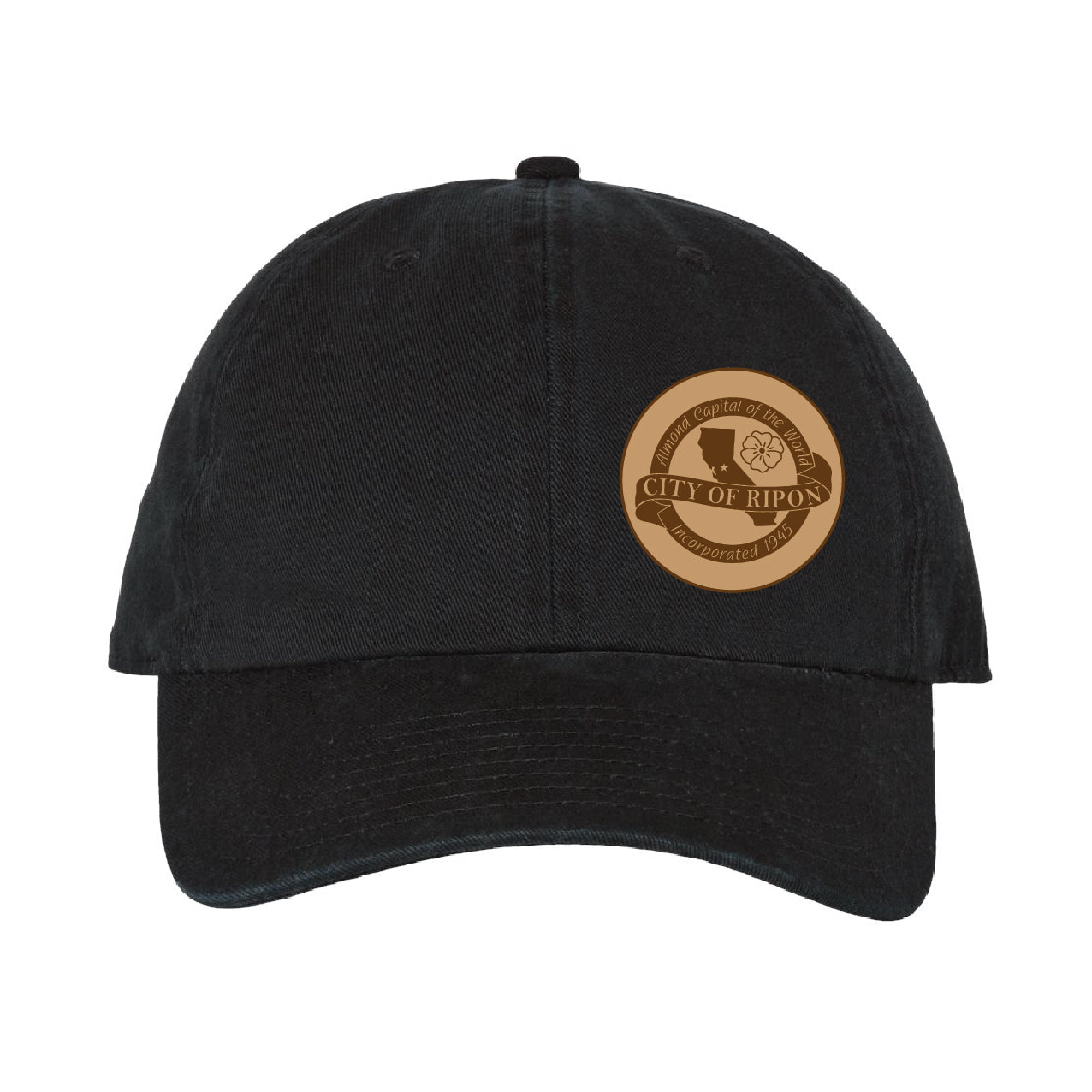 Ladies Twill Leather Patch Hat