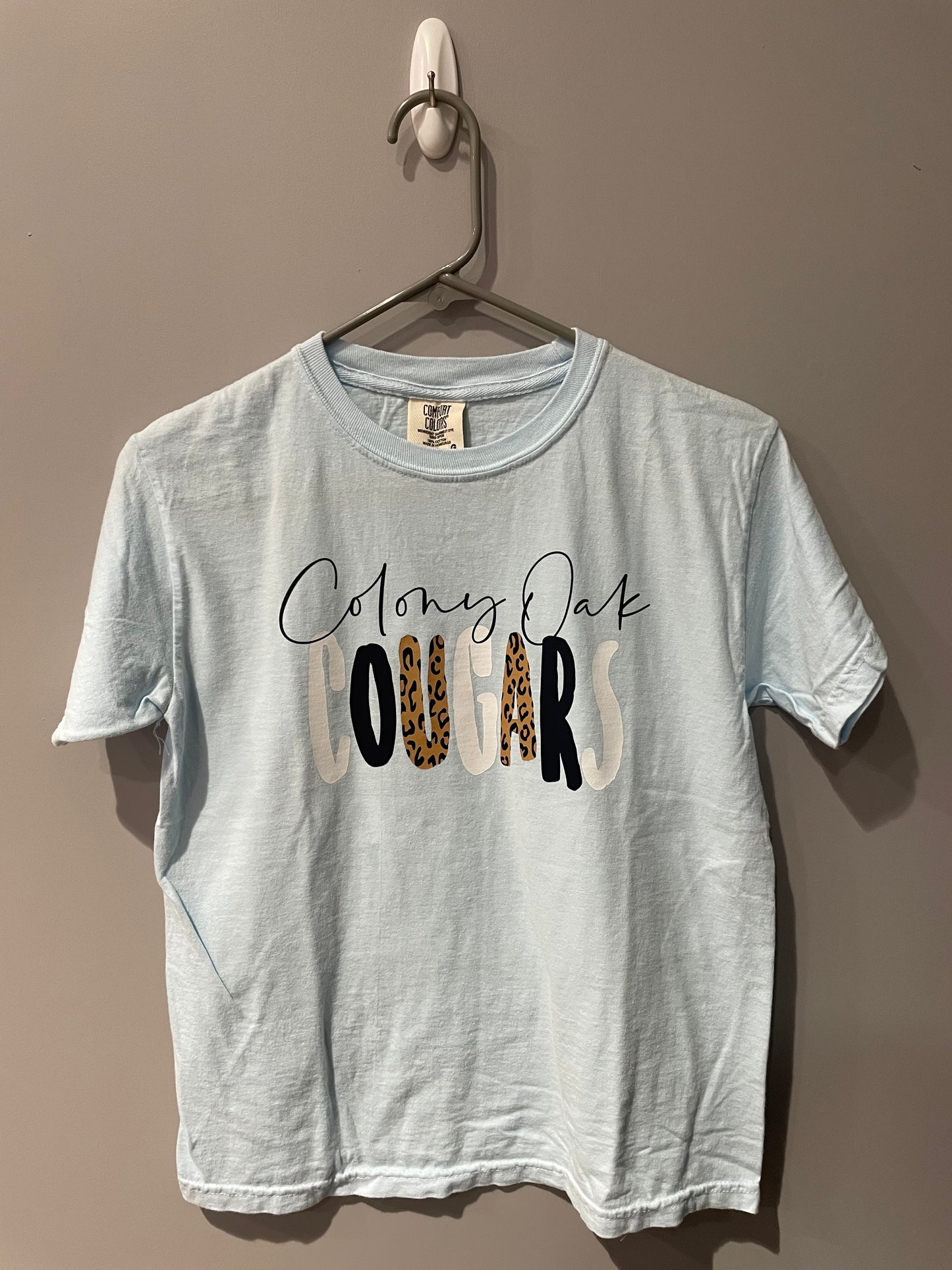 Light Blue Comfort Colors Cougar Tee
