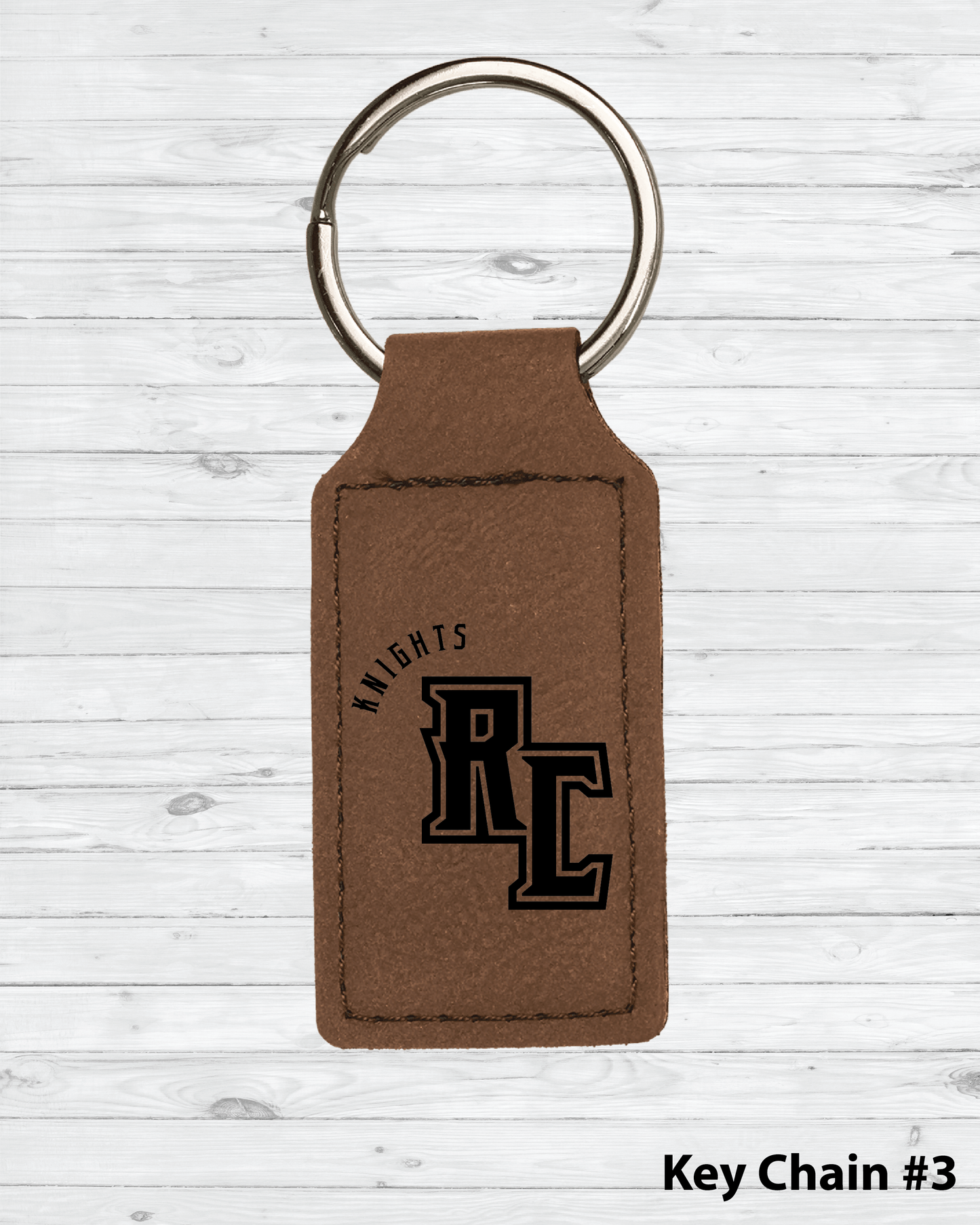 RC Leather Engraved Key Chain