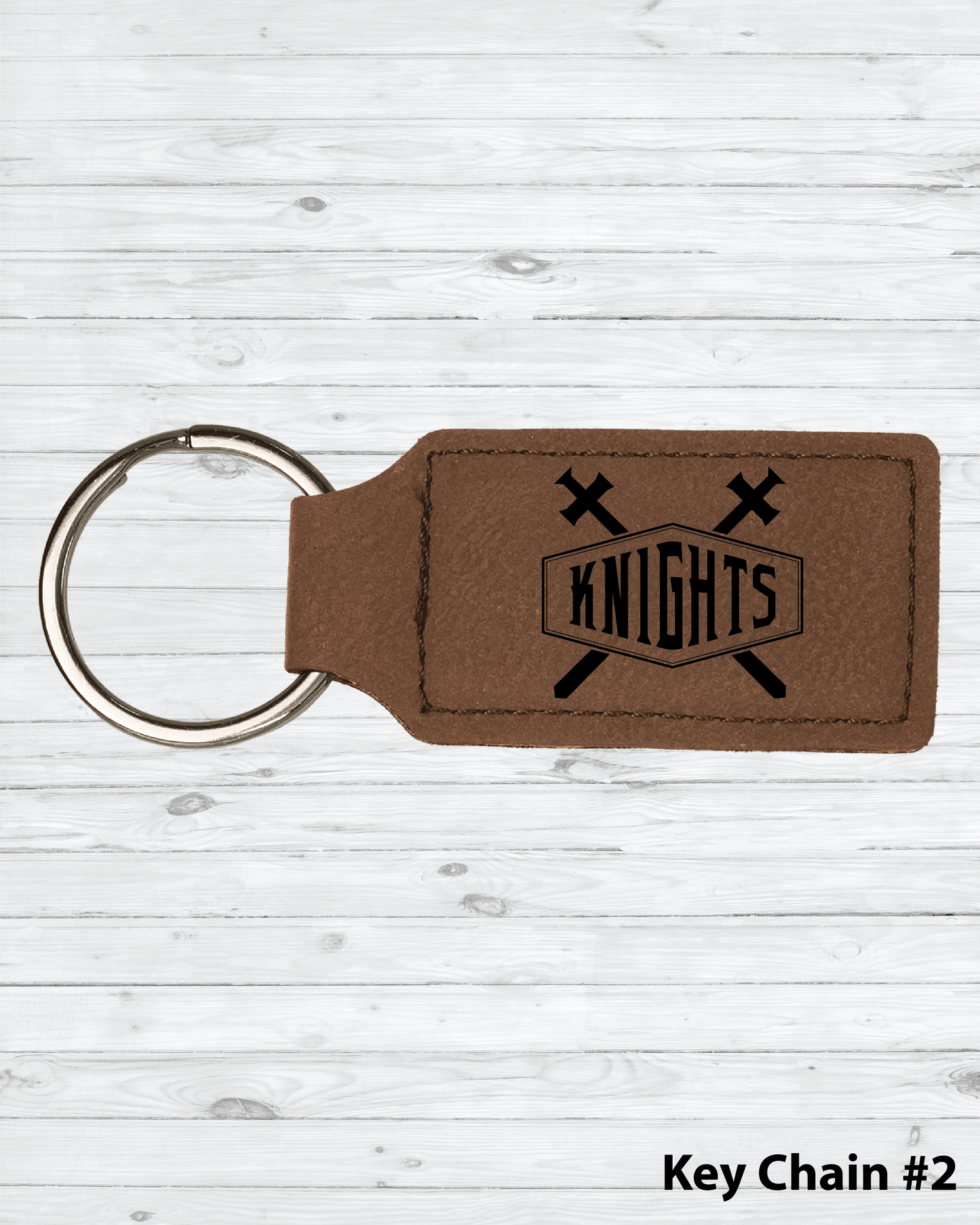 RC Leather Engraved Key Chain
