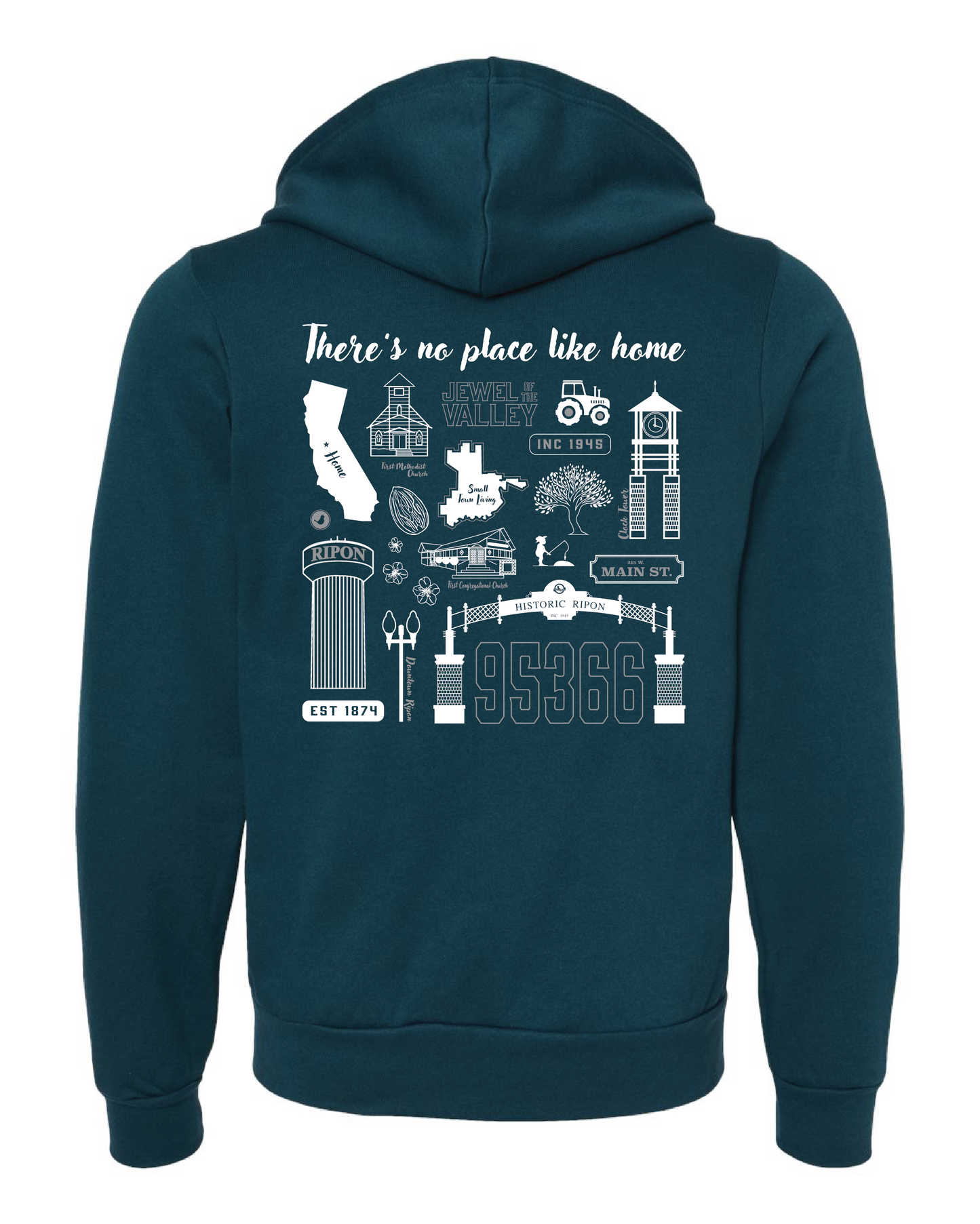 Ripon Motifs Zip-Up Hoodie