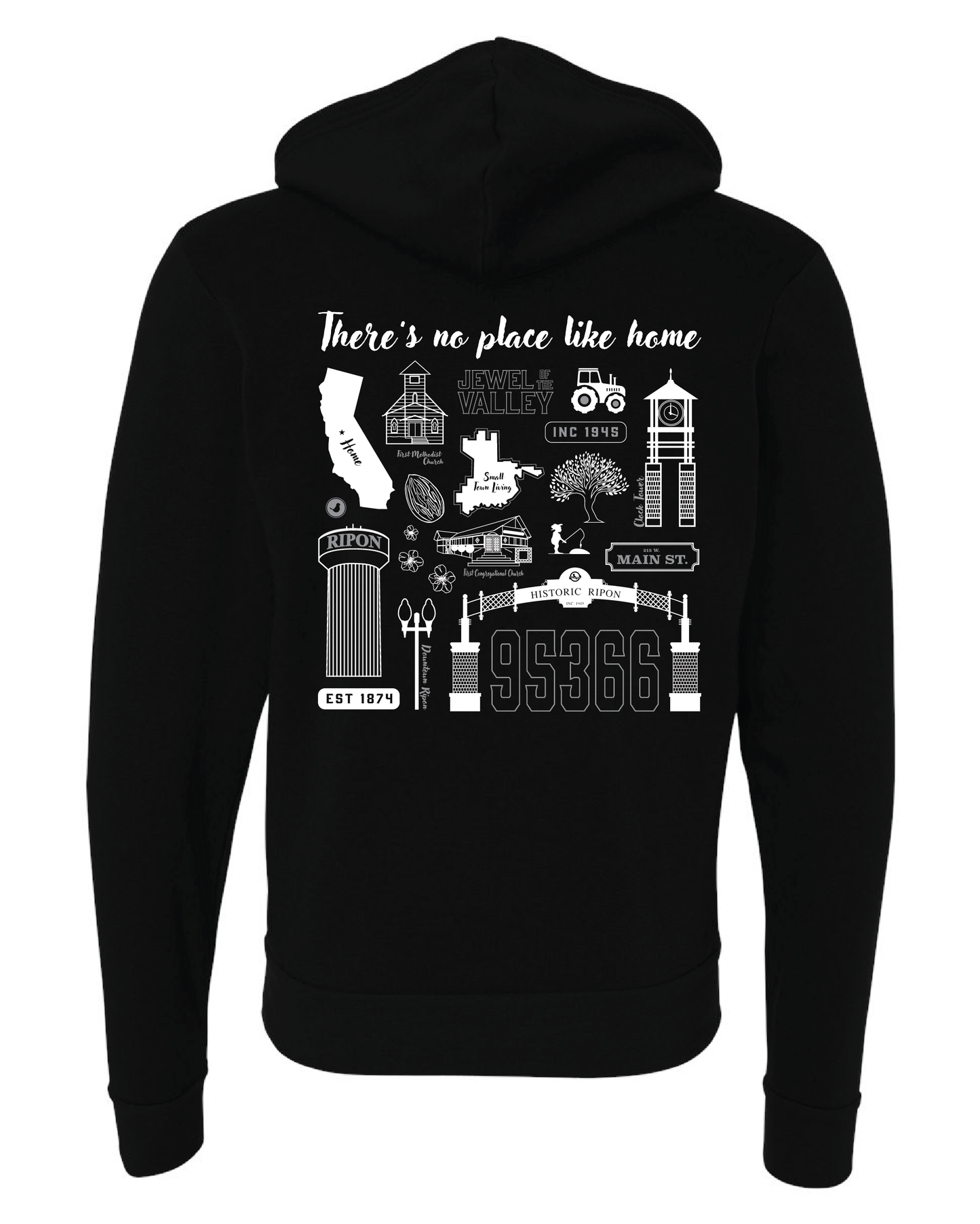 Ripon Motifs Zip-Up Hoodie