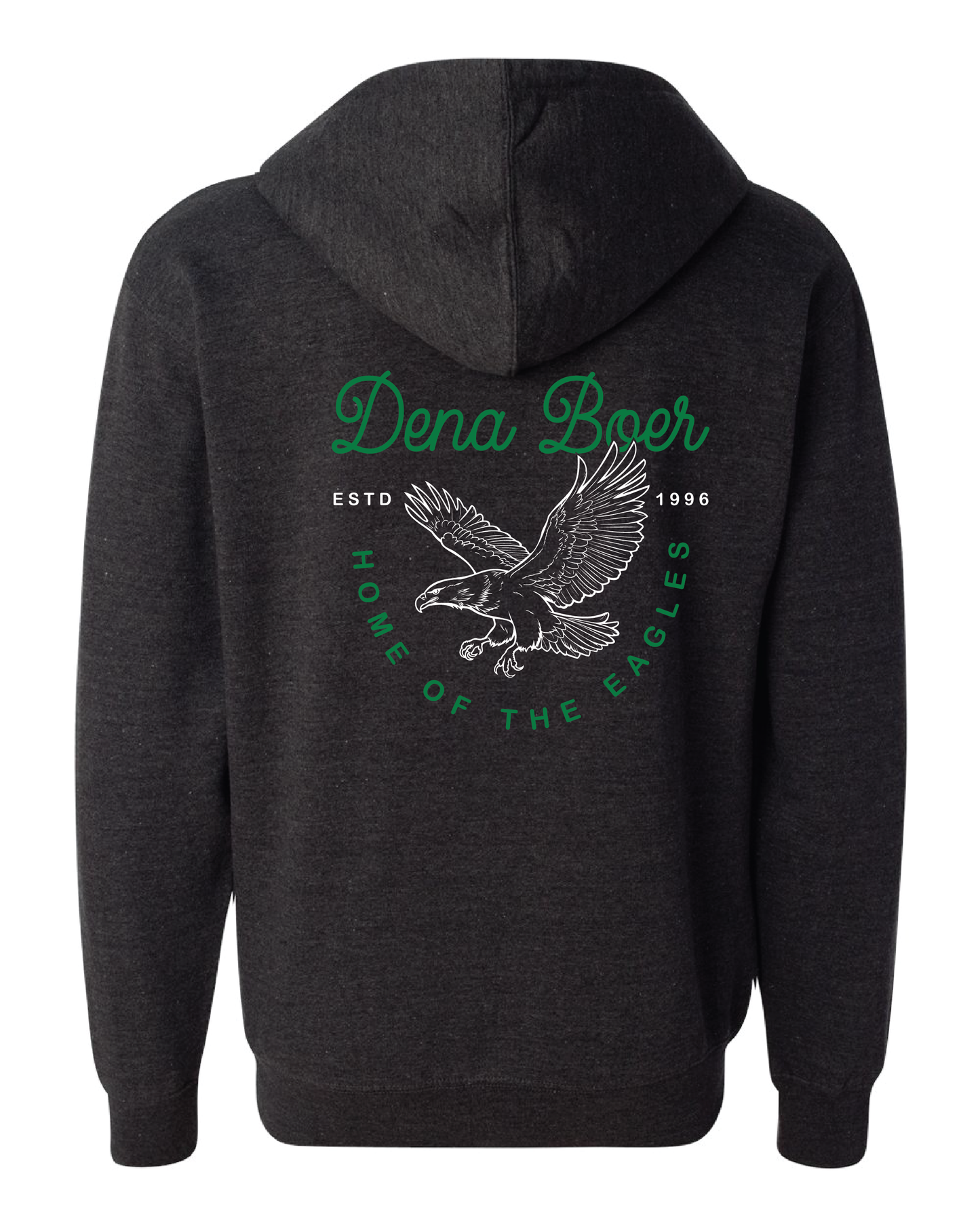 Curly Eagles Zip Up Hoodie
