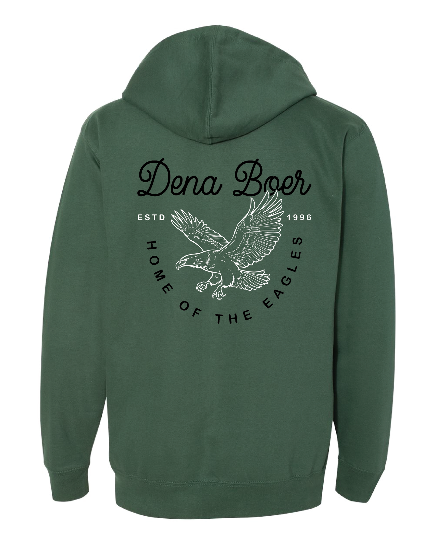 Curly Eagles Zip Up Hoodie