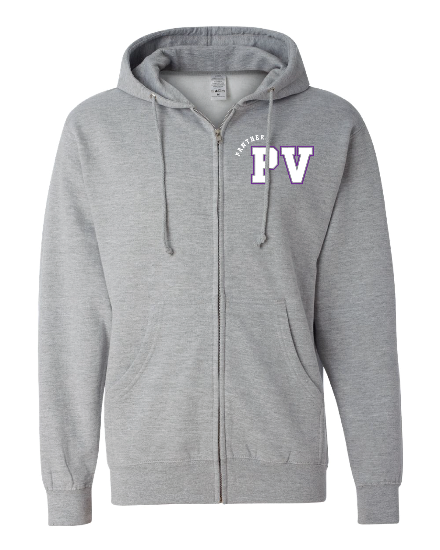 Water Color Panther Zip Up Hoodie