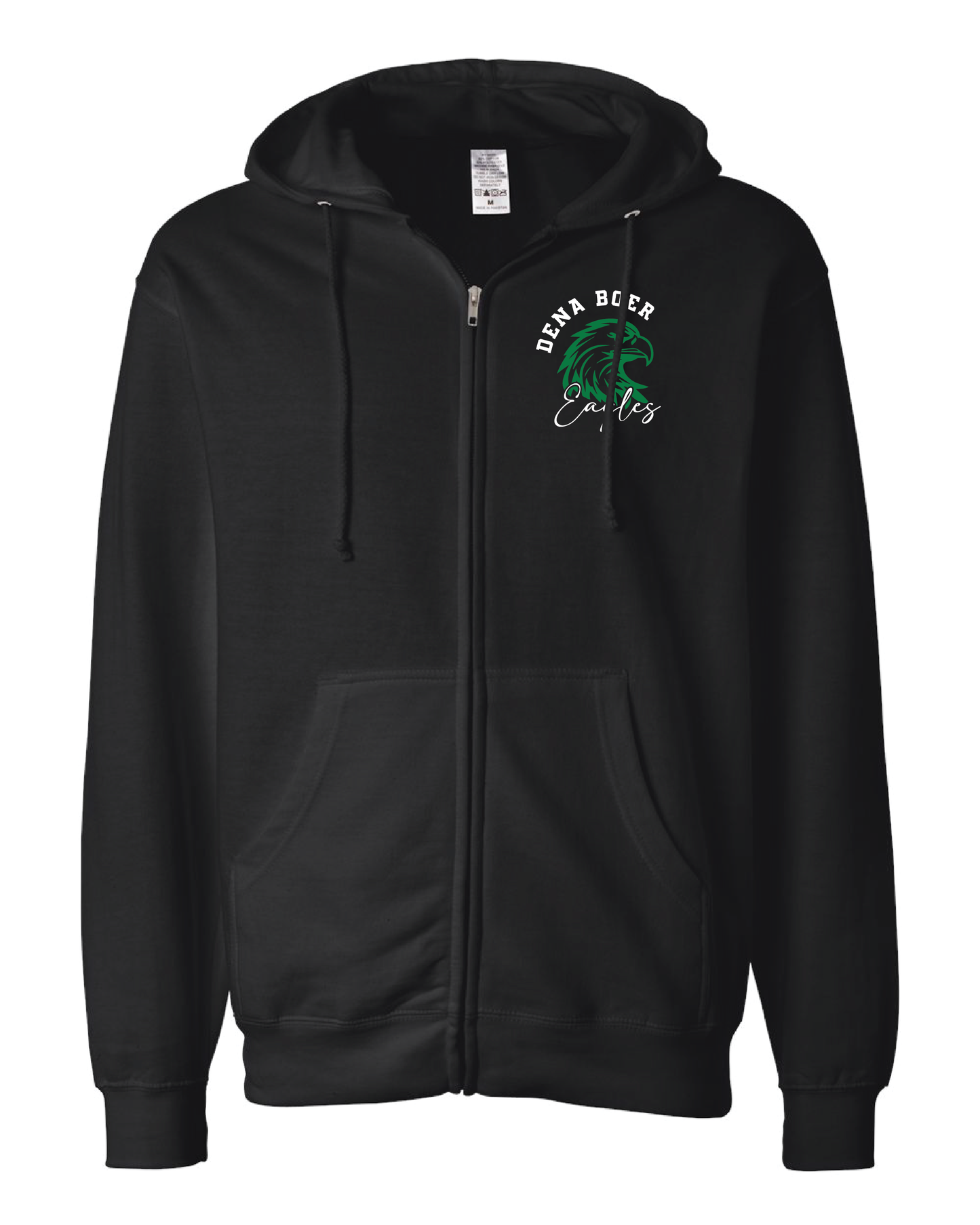 Glitter Eagles Zip Up Hoodie