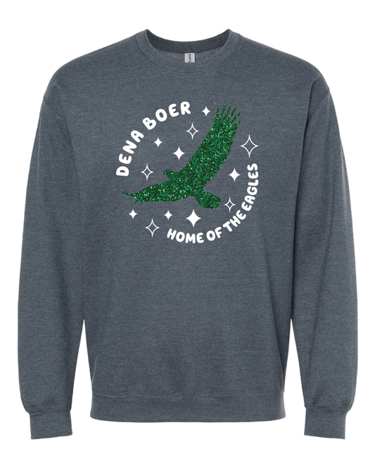Eagles Glitter Crewneck Sweatshirt