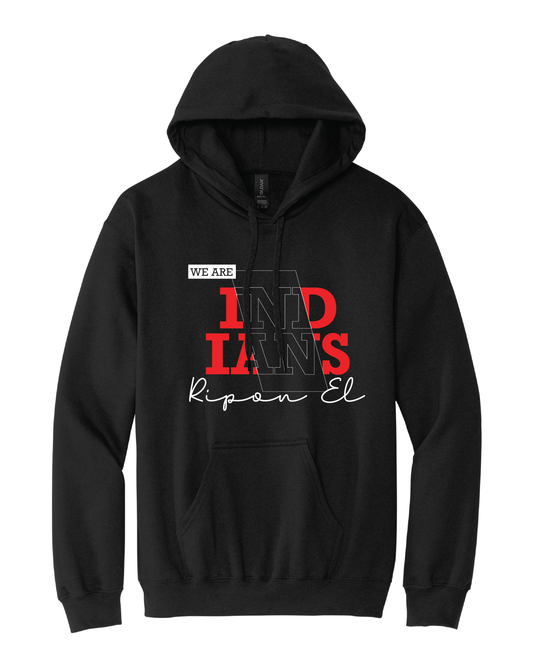 Line Art Indians Hoodie
