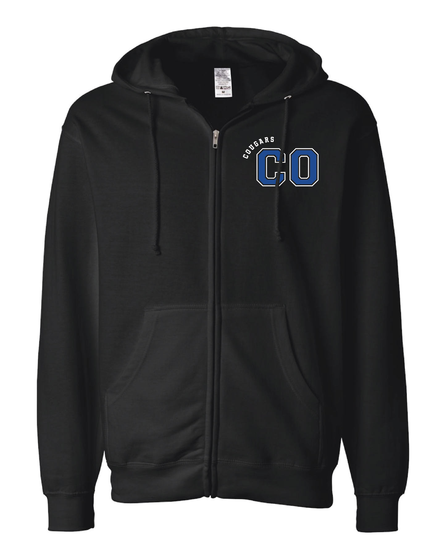 Line Art Cougars Zip Up Hoodie