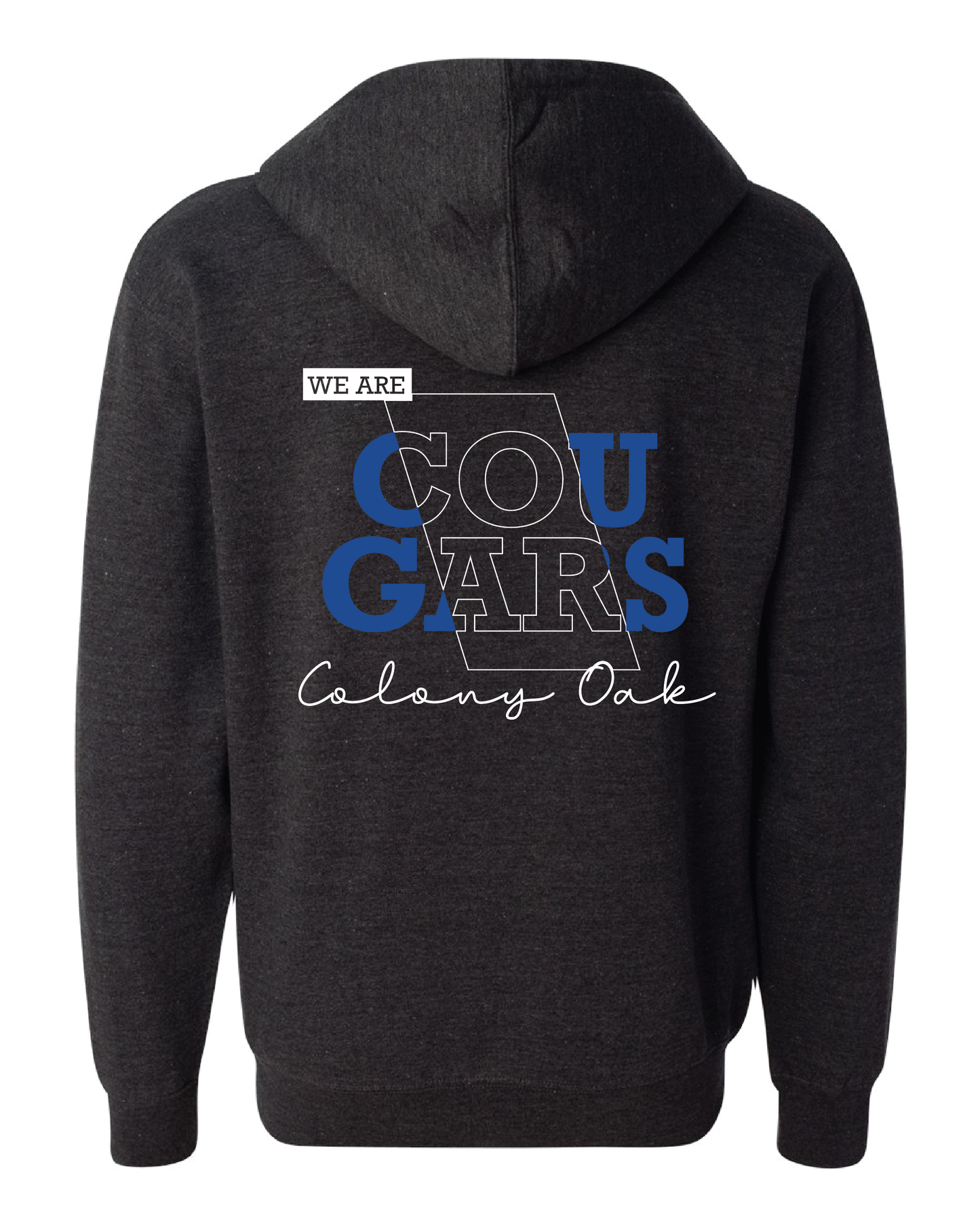 Line Art Cougars Zip Up Hoodie
