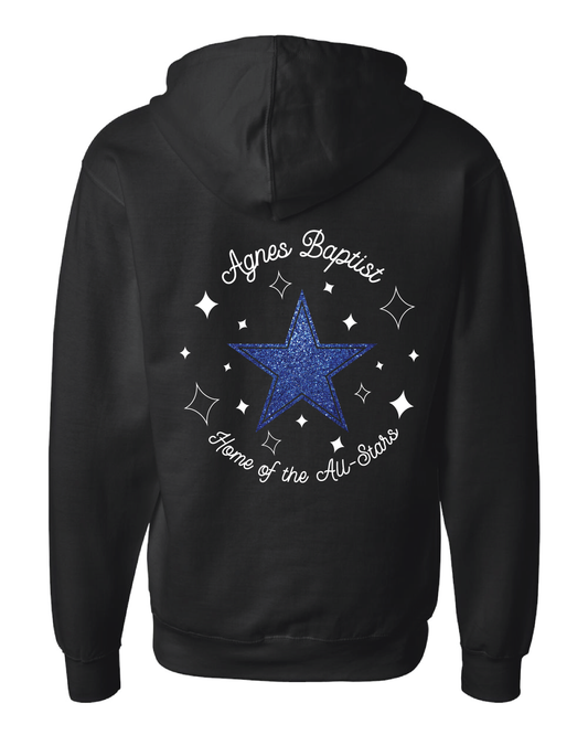 All Stars Glitter Zip Up Hoodie