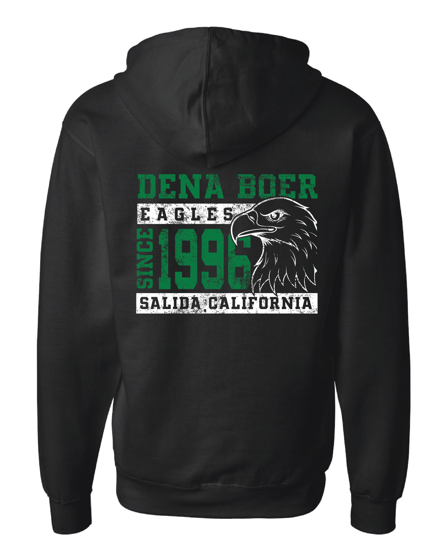 Vintage Eagles Zip Up Hoodie
