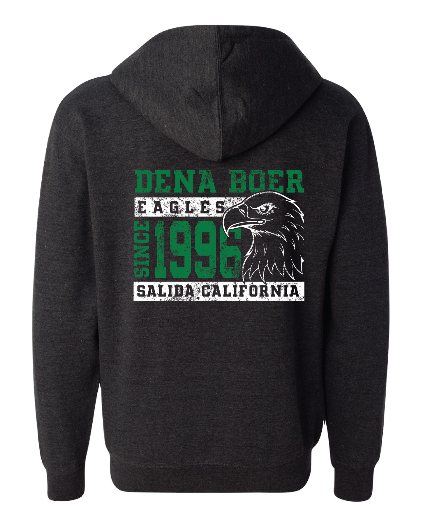 Vintage Eagles Zip Up Hoodie