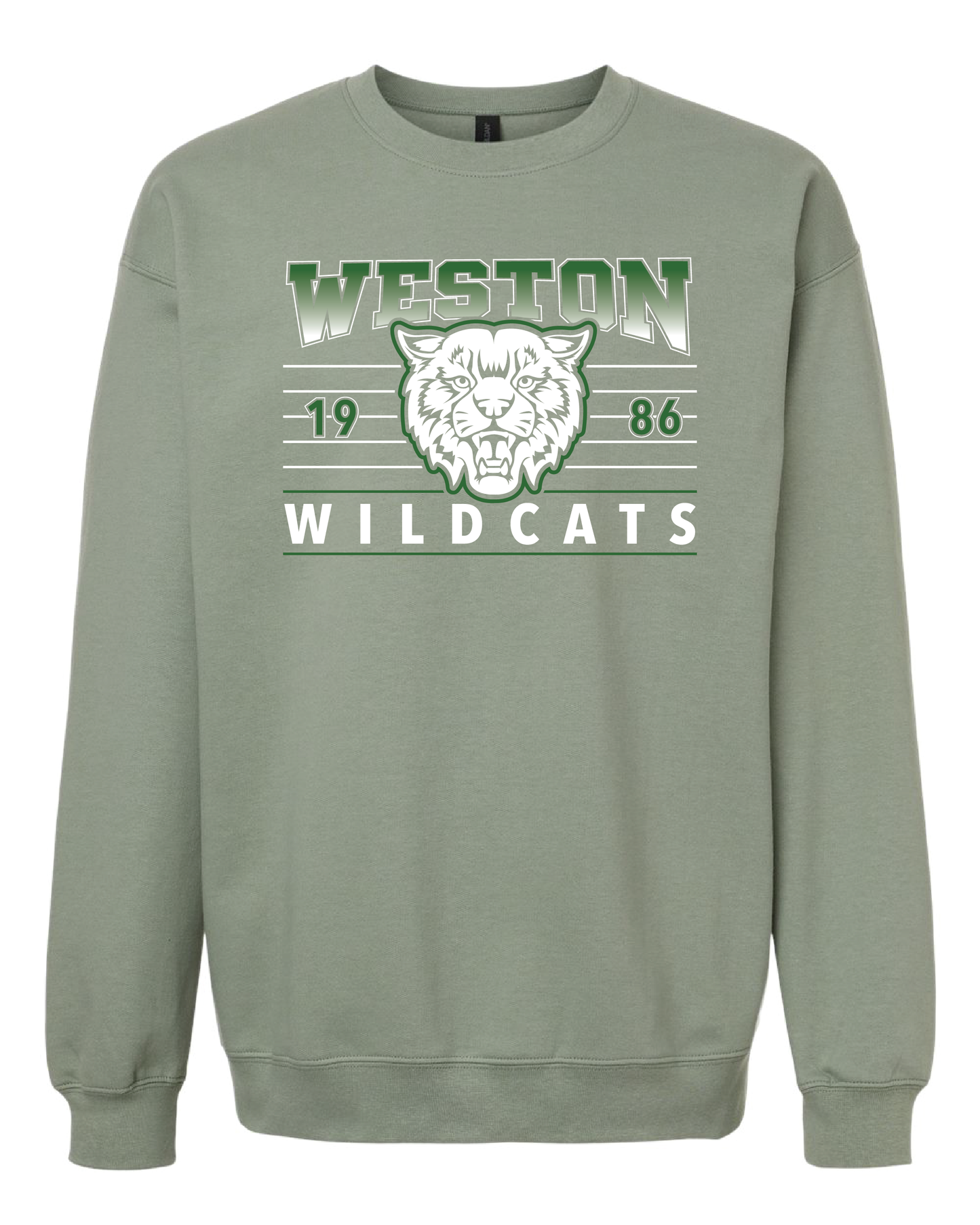Ombre Wildcats Crewneck Sweatshirt