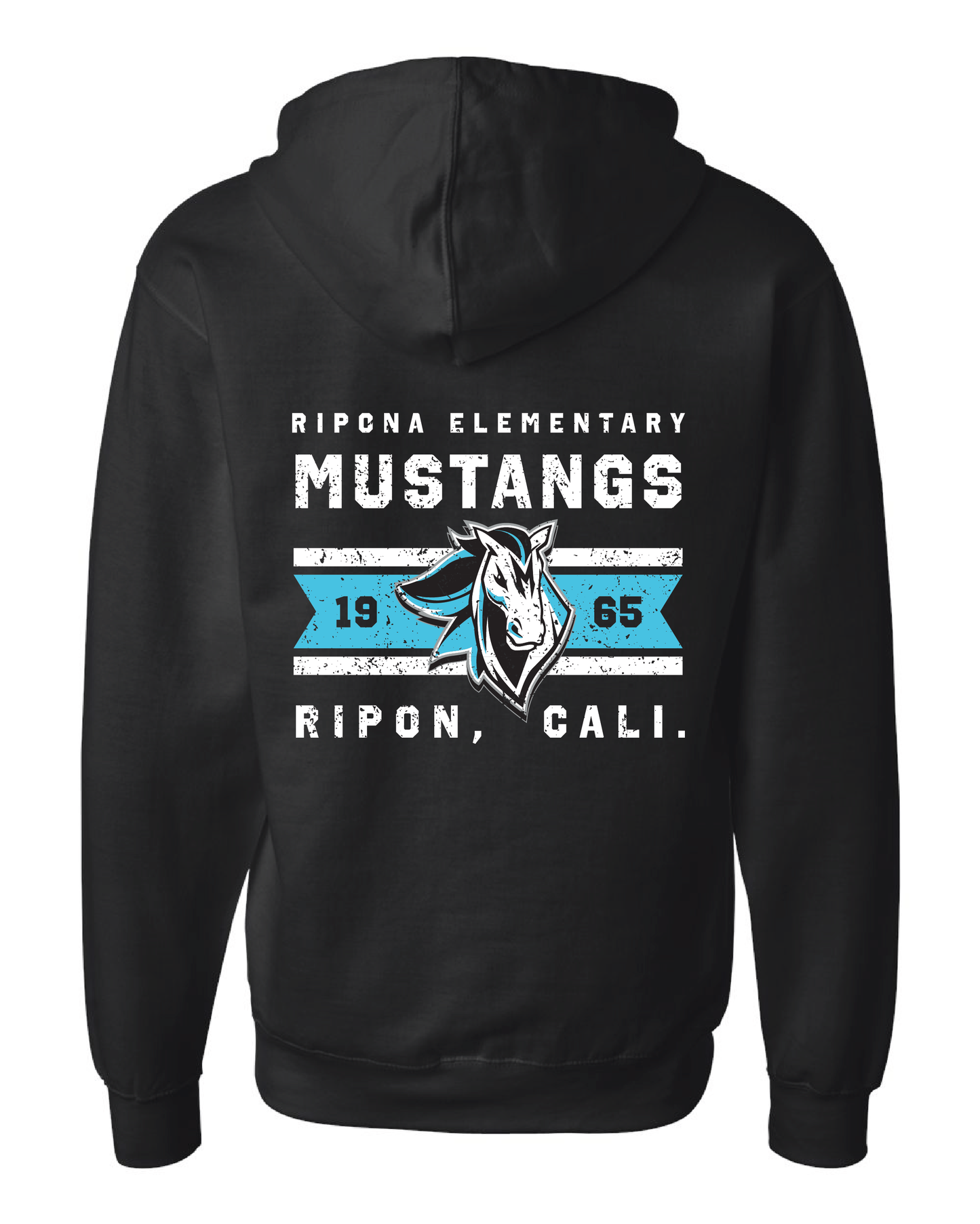 Vintage Mustang Zip Up Hoodie