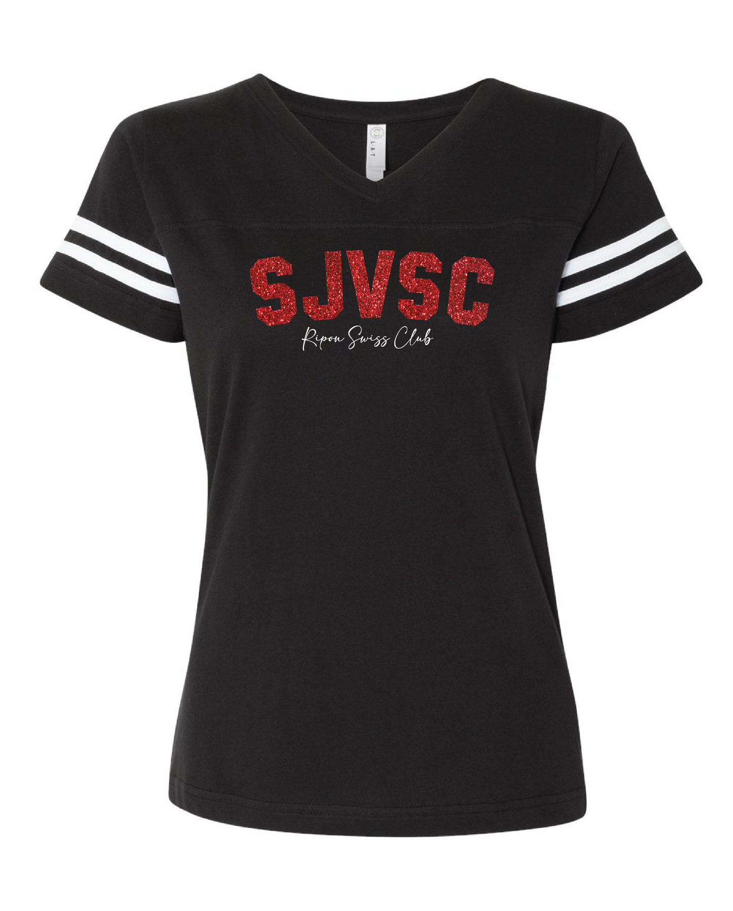 Glitter Football Style Tee
