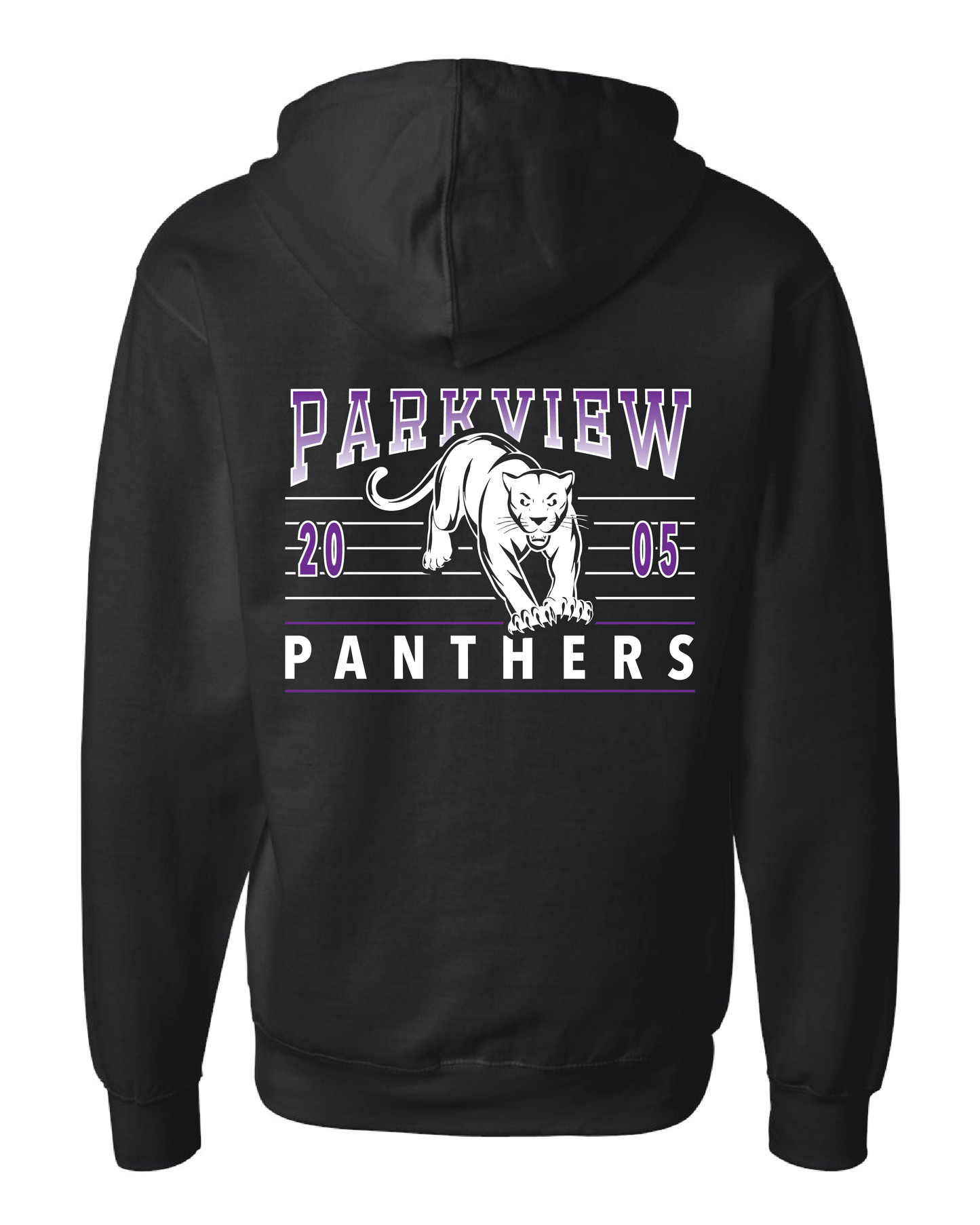 Ombre Panthers Zip Up Hoodie