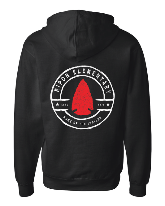 Vintage Indians Zip Up Hoodie