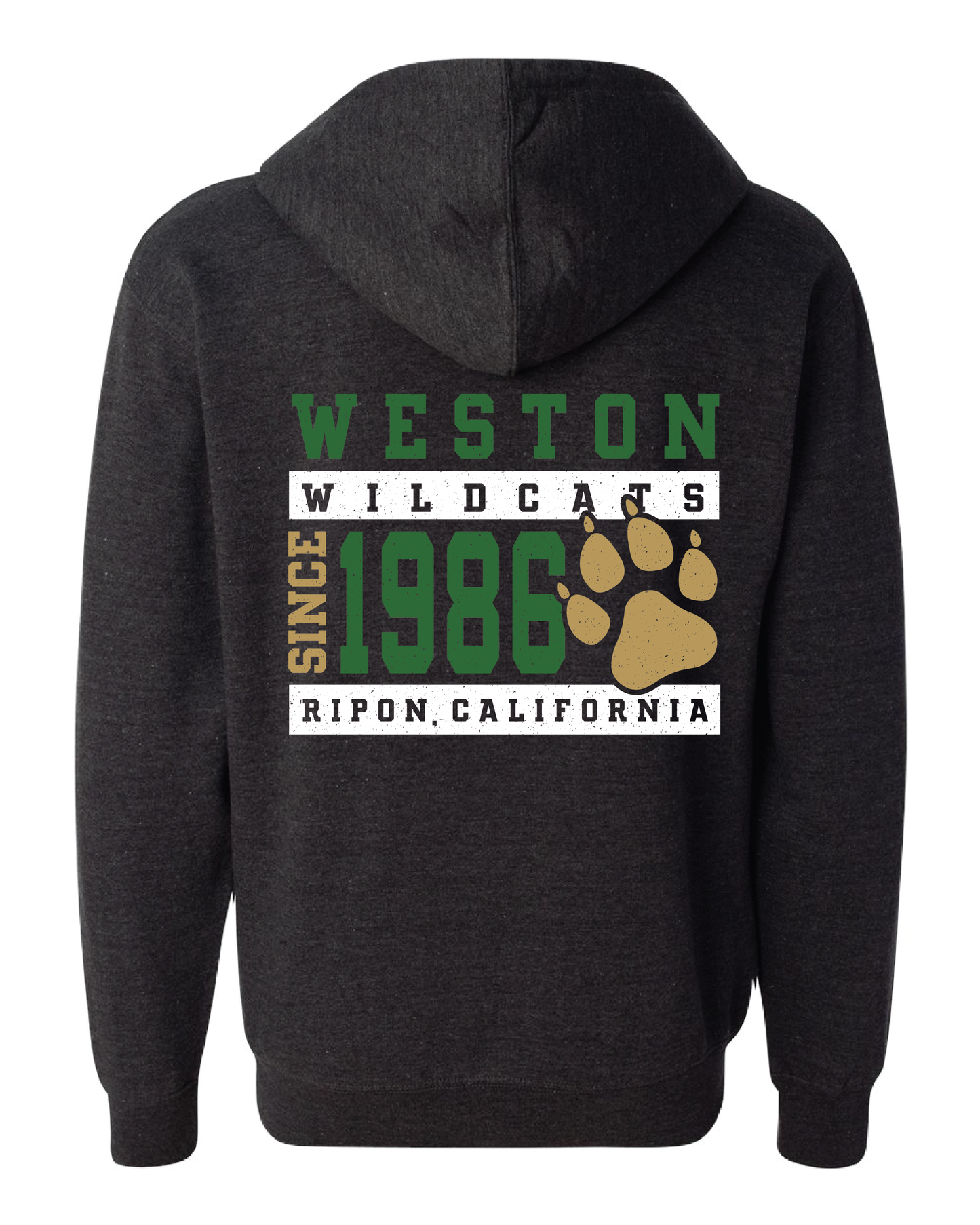 Vintage Wildcats Zip Up Hoodie