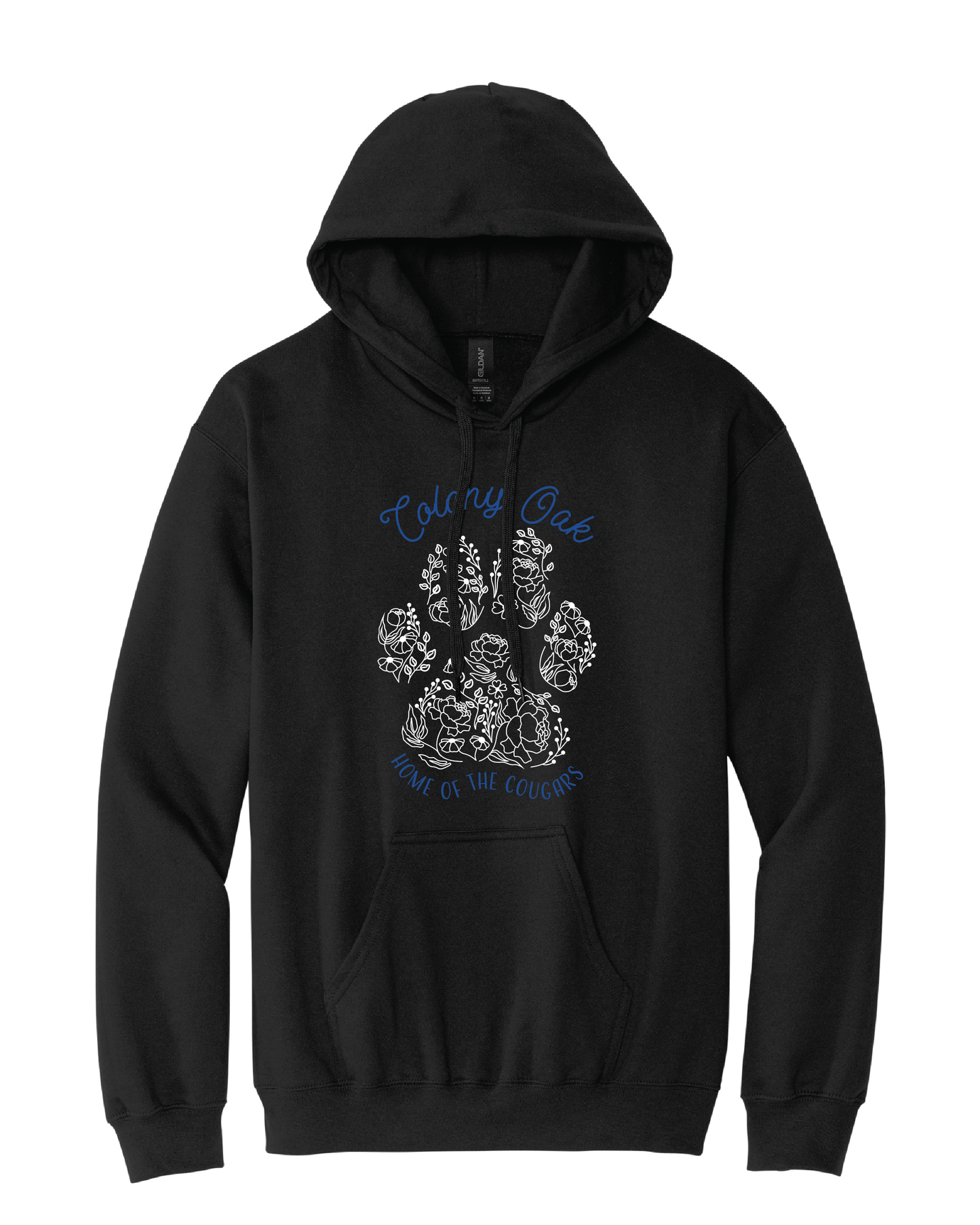 Floral Paw Print Hoodie