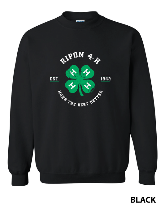 4-H Distressed Crewneck Sweatshirt