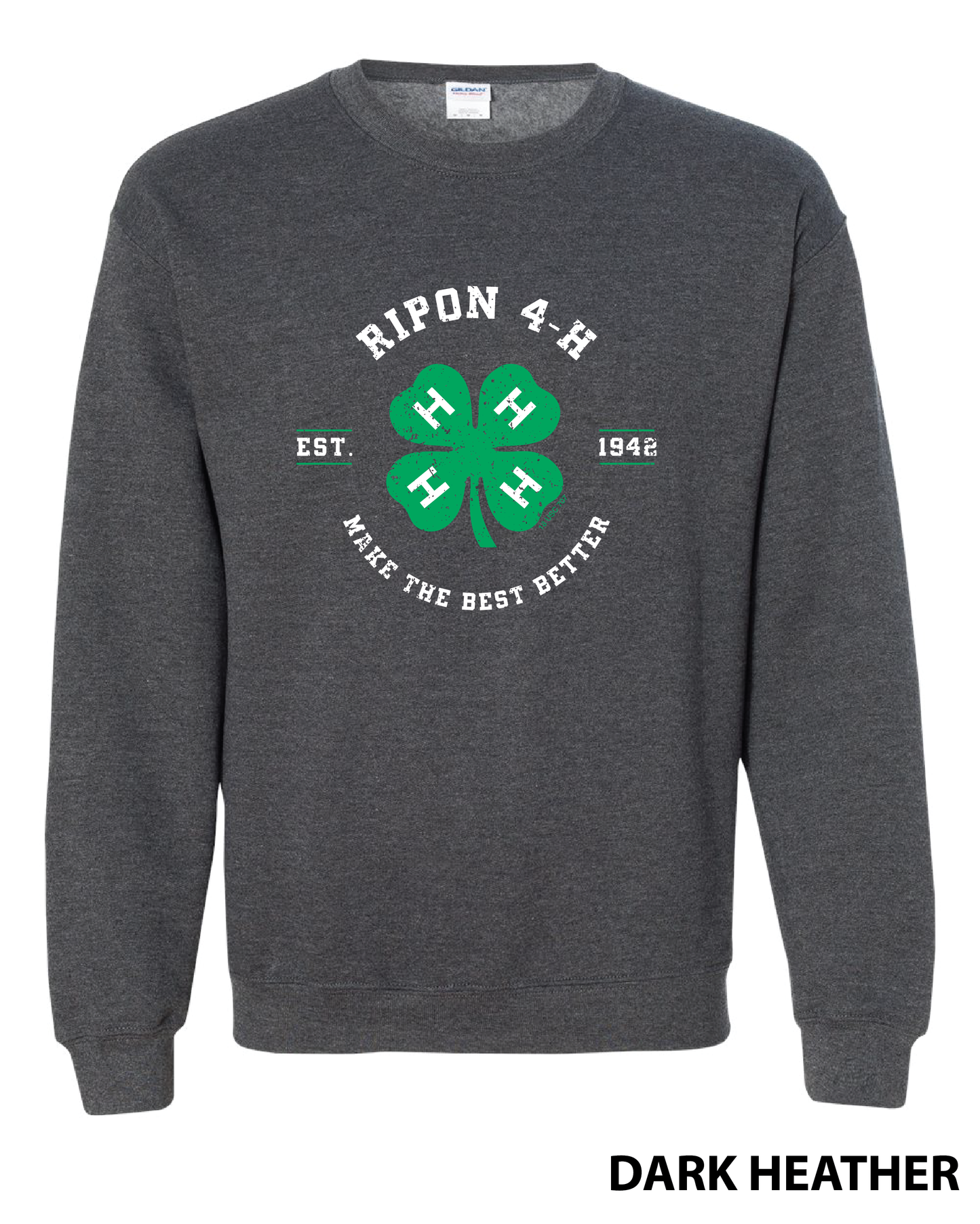 4-H Distressed Crewneck Sweatshirt