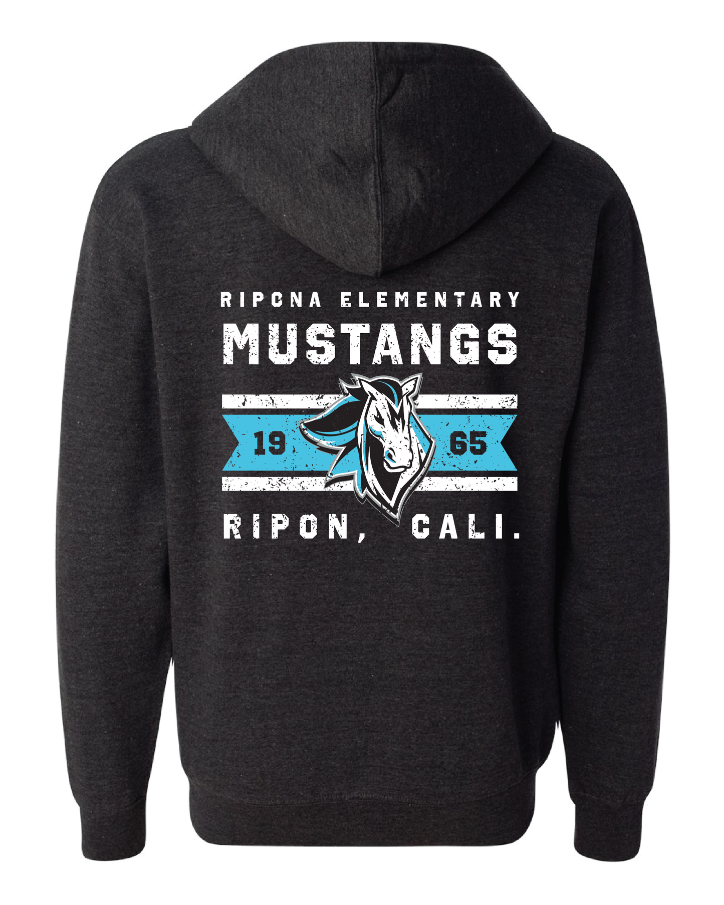 Vintage Mustang Zip Up Hoodie