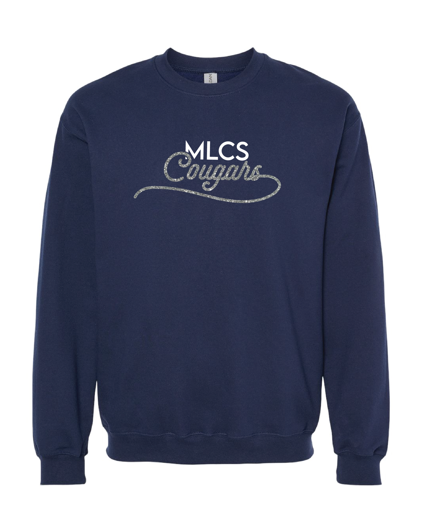 MLCS Glitter Script Crewneck Sweatshirt