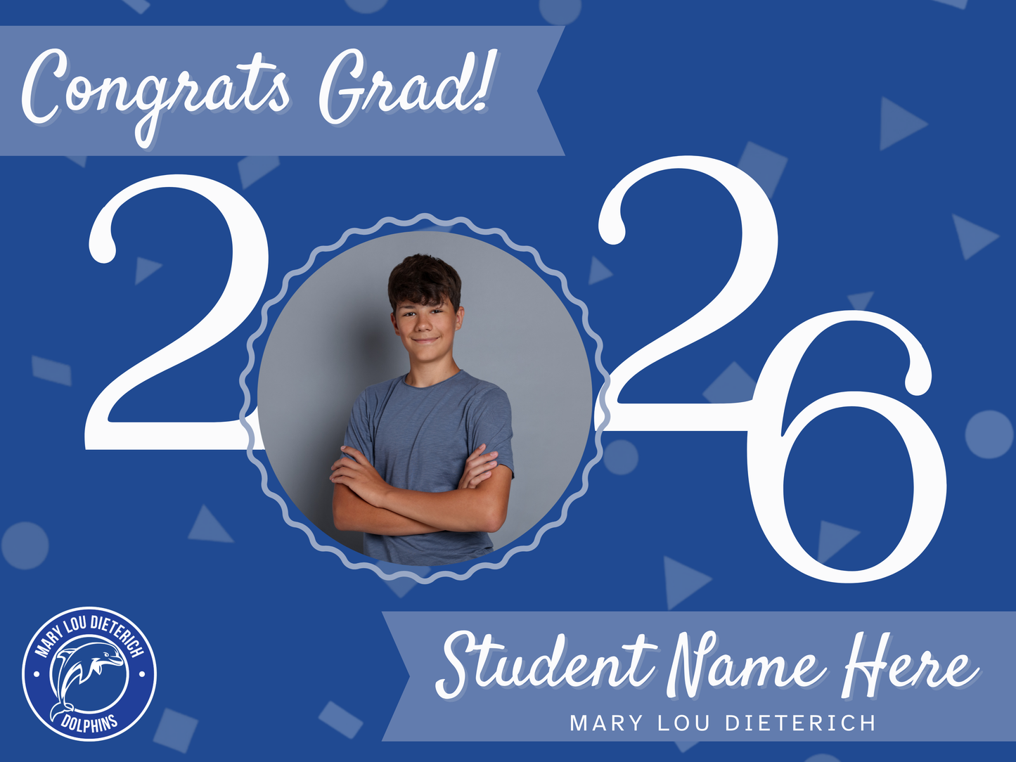 Custom School 8th Grade Grad Sign (with picture)