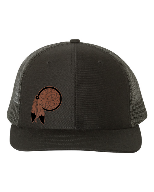 Snapback Leather Patch Hat