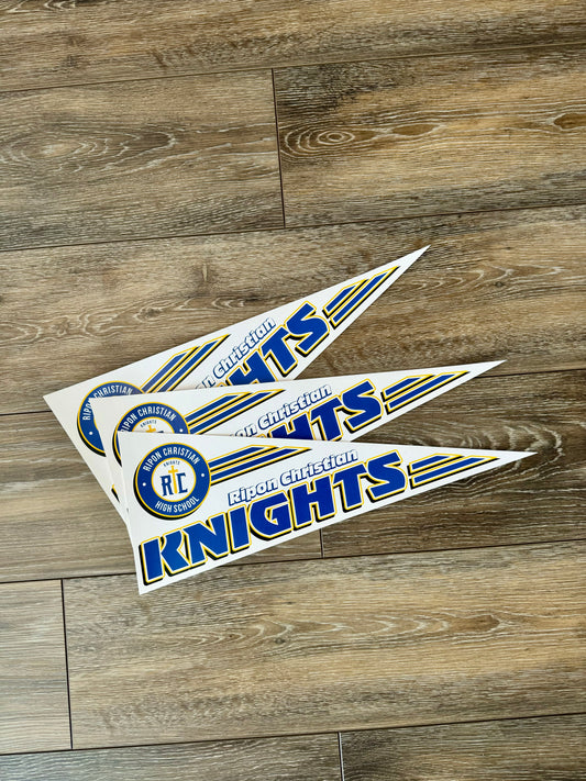 Knights Paper Pennant Flag
