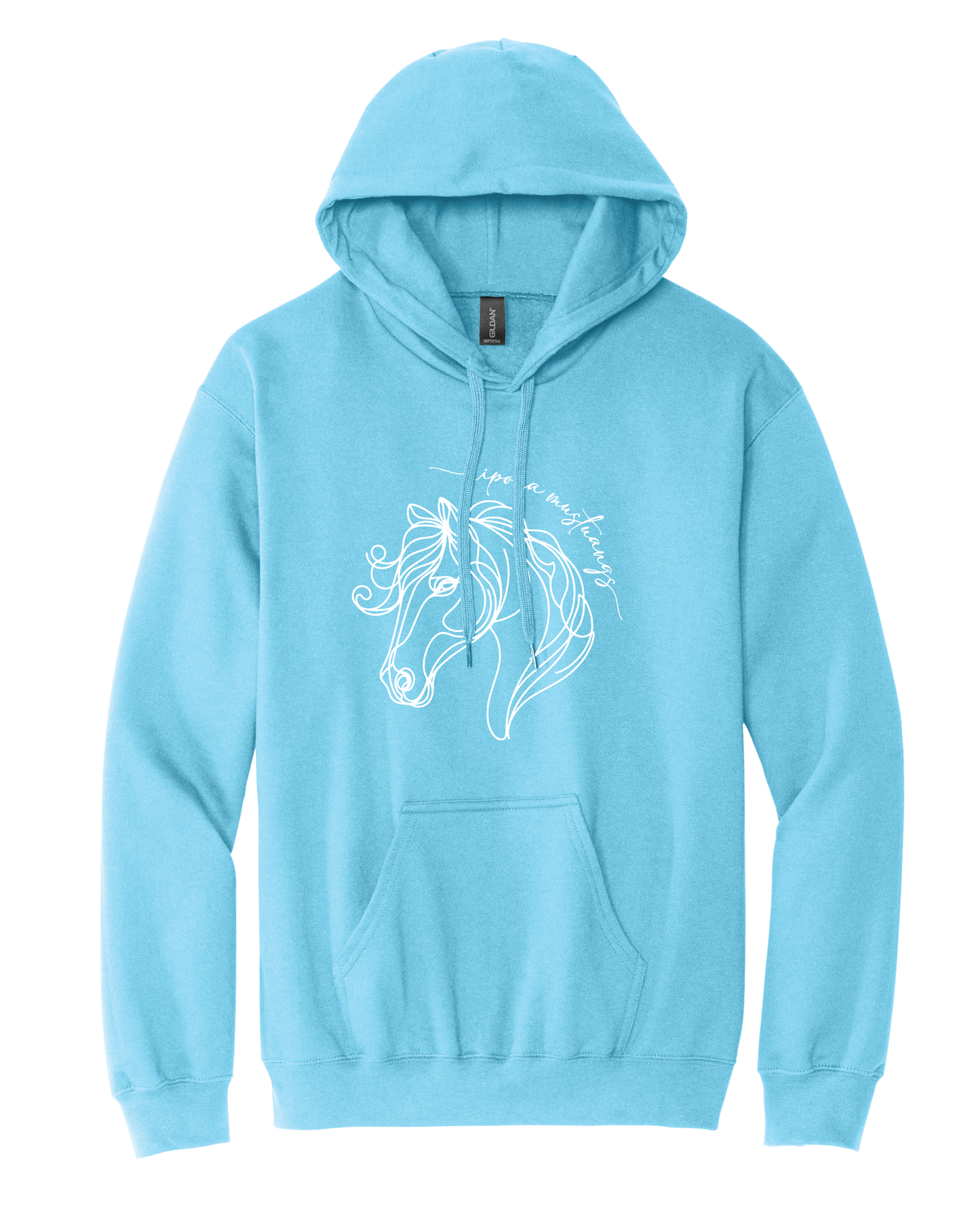 Line Art Mustang Hoodie