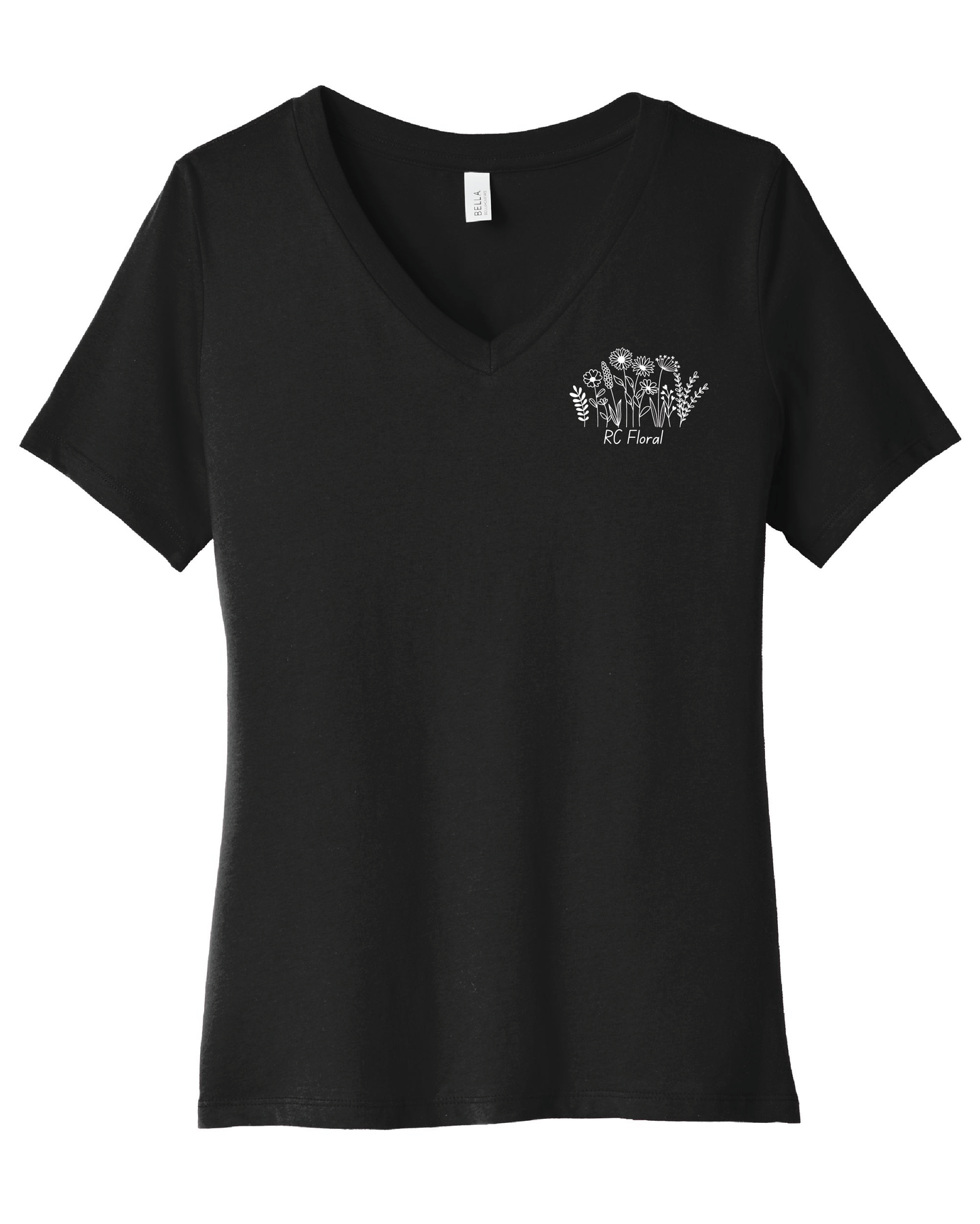 RC FFA Floral Women's V-neck Tee