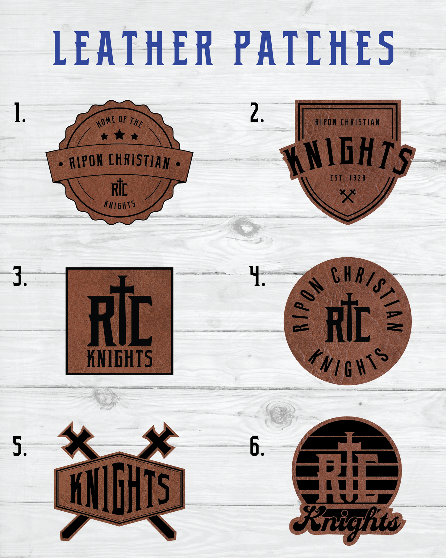 Customizable Leather Patch Scarf