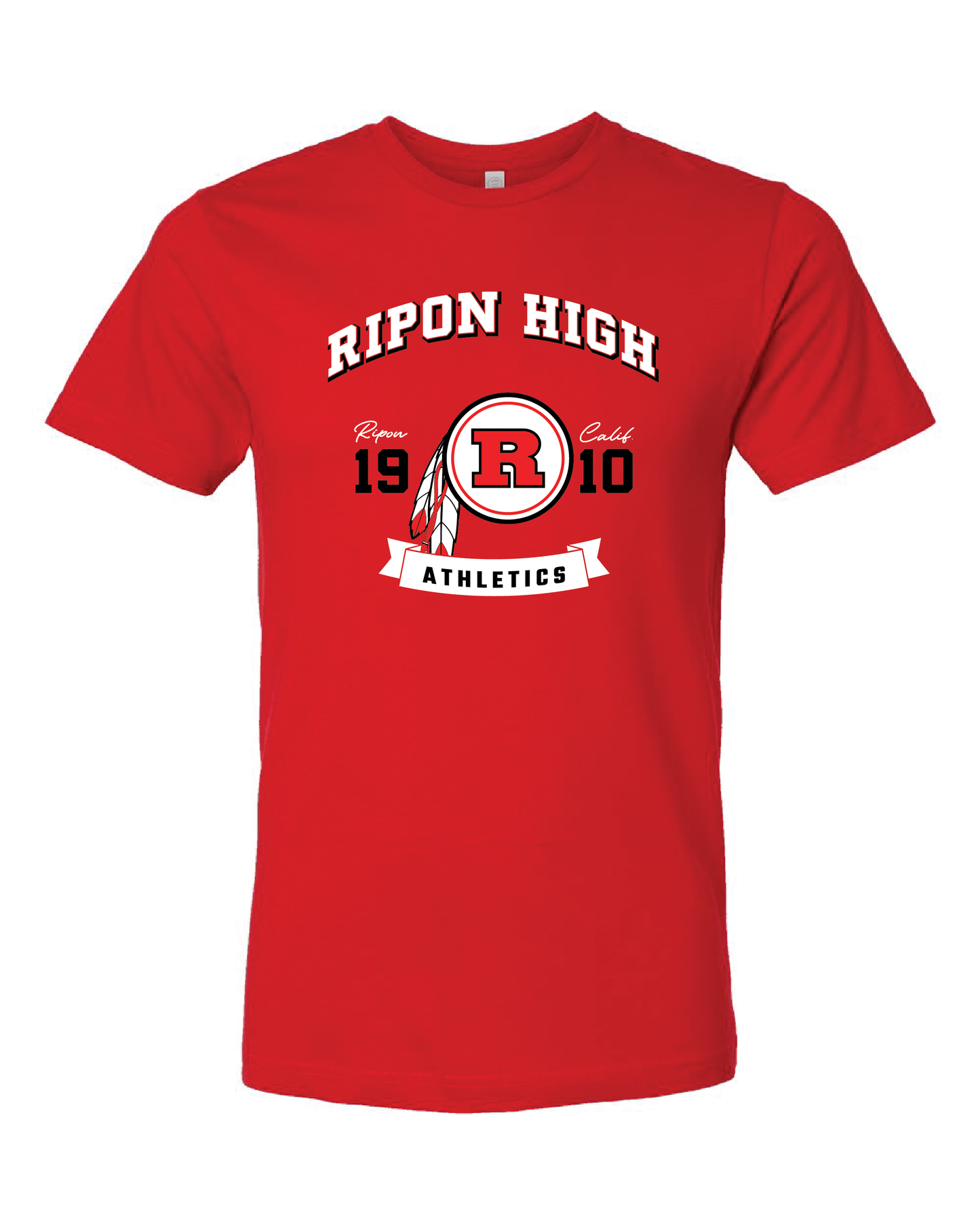 RHS Sports #1 Red Cotton Tee (choose your sport)