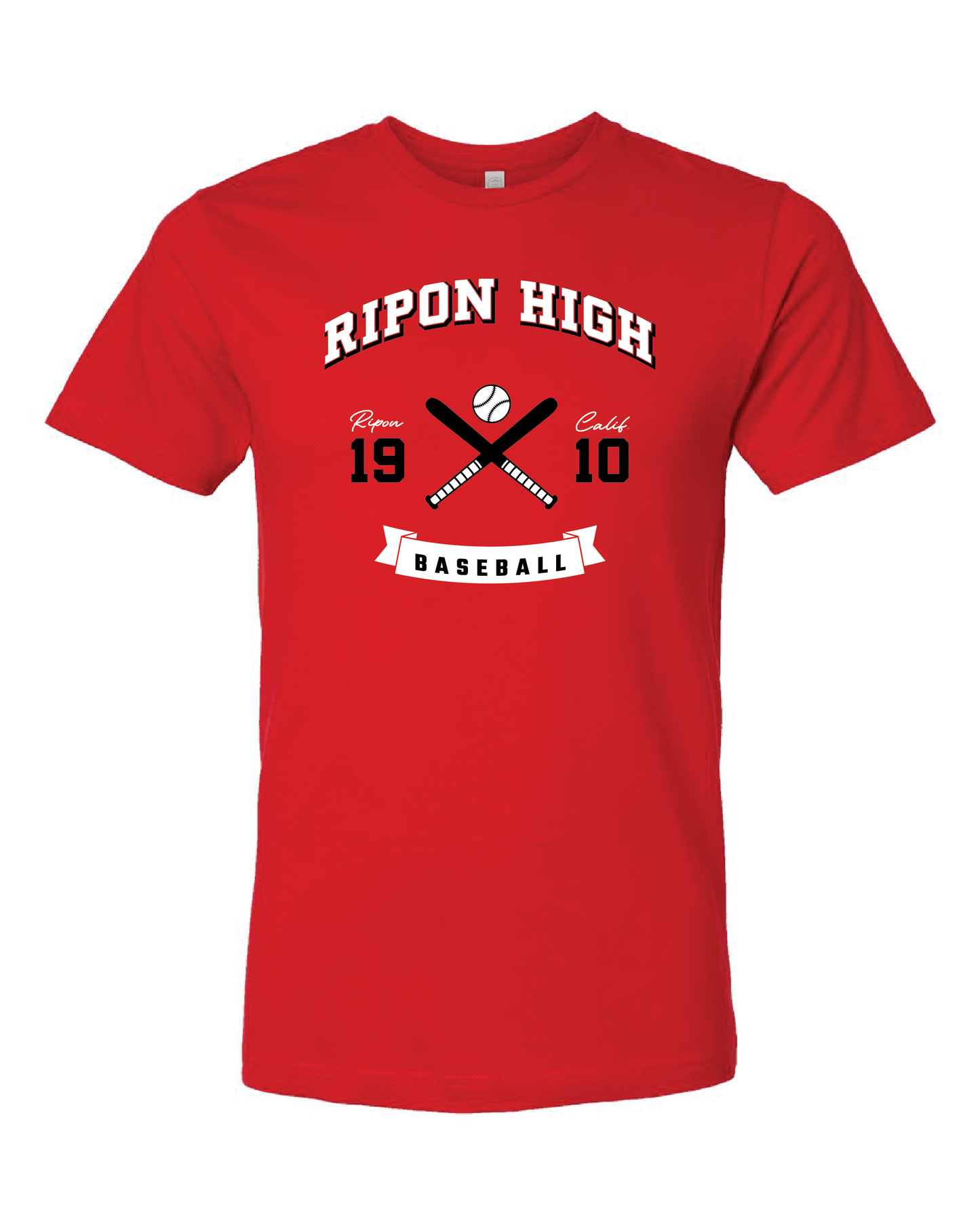 RHS Sports #1 Red Cotton Tee (choose your sport)