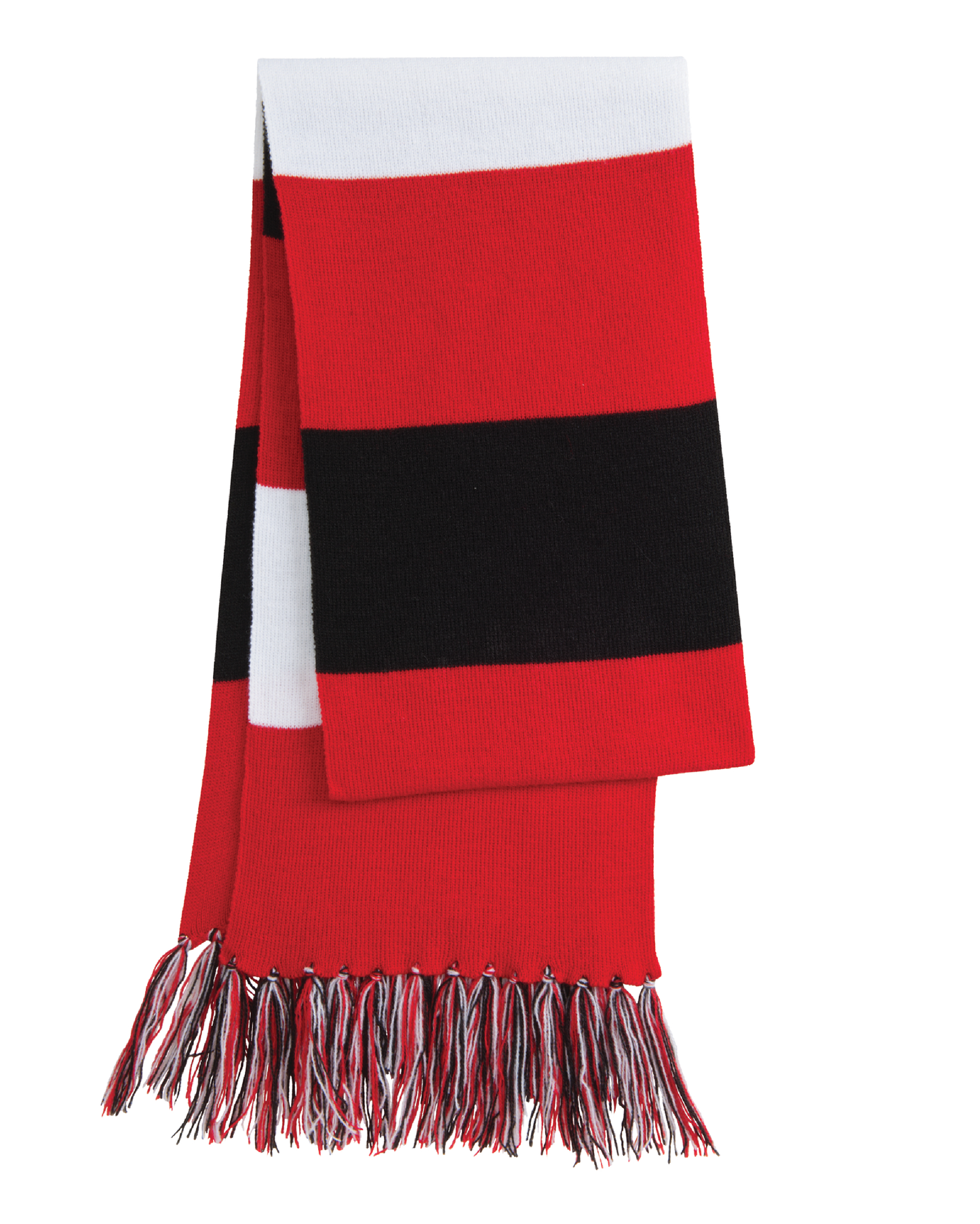 Scarf with Leather Patch