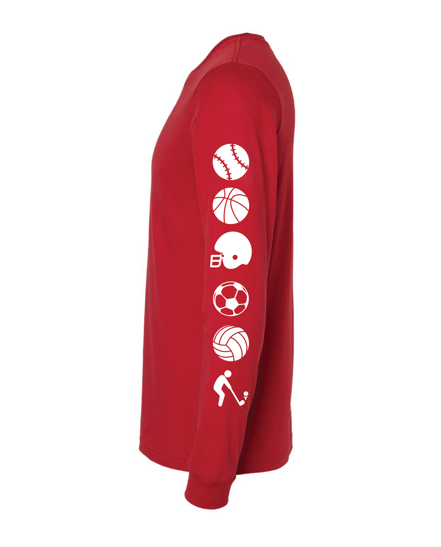 RHS Athletics Sports Logos Long Sleeve Tee