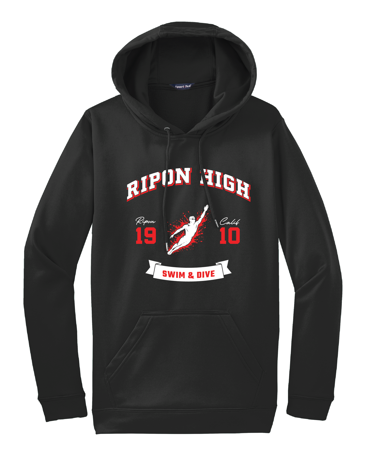 RHS Sports #1 Black Dri-Fit Hoodie (choose your sport)