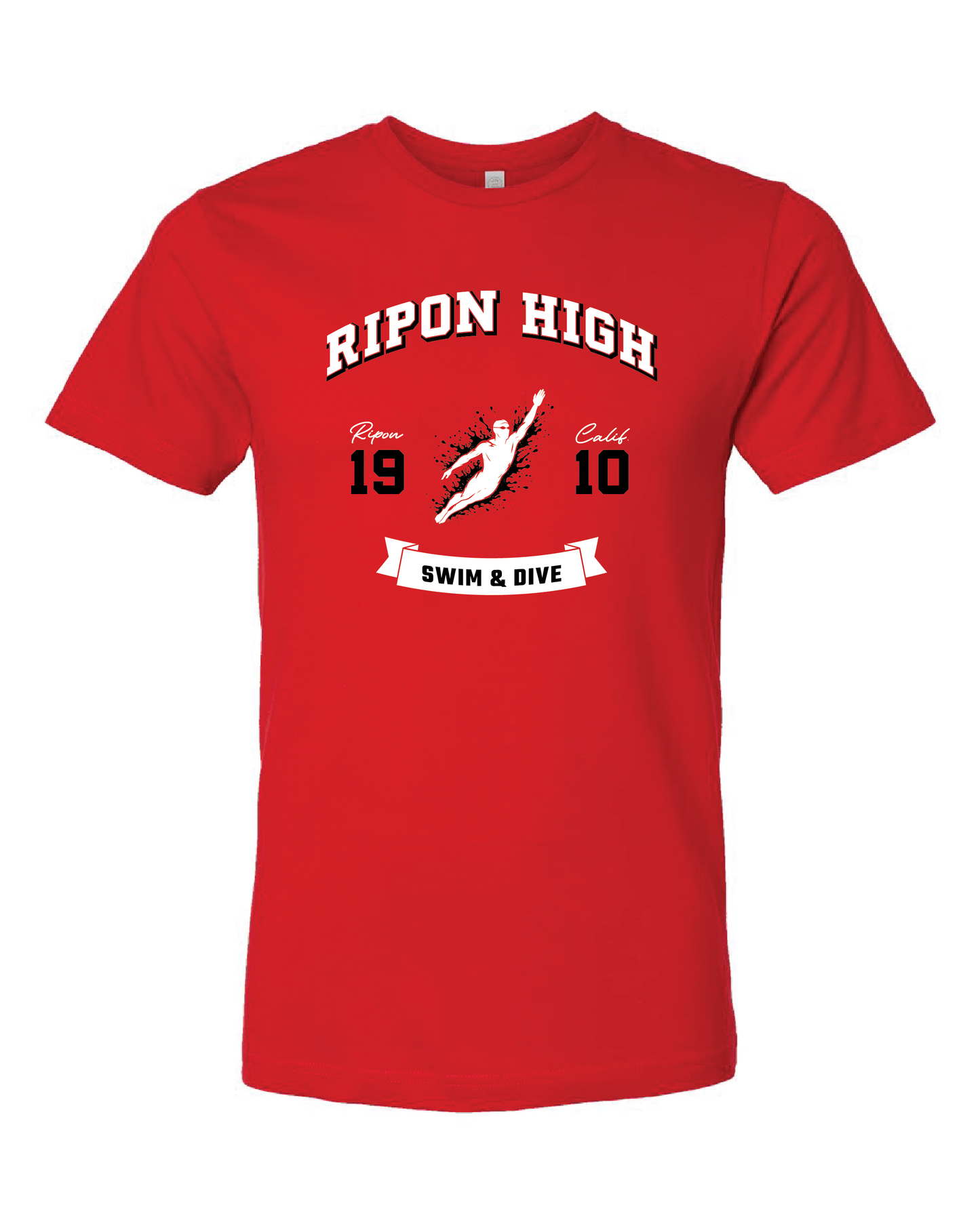 RHS Sports #1 Red Cotton Tee (choose your sport)